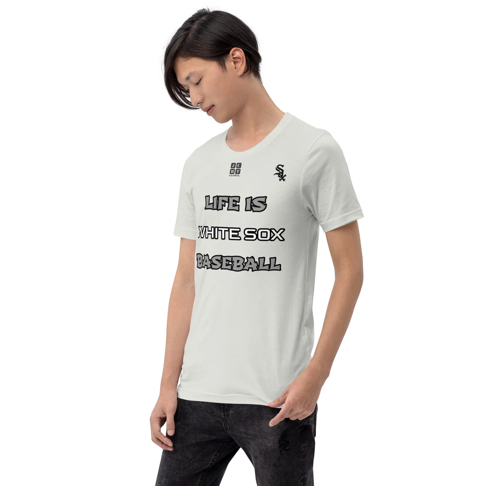 Unisex t-shirt "10105-0011-06 Life Is Sox Baseball (Black Logo)"