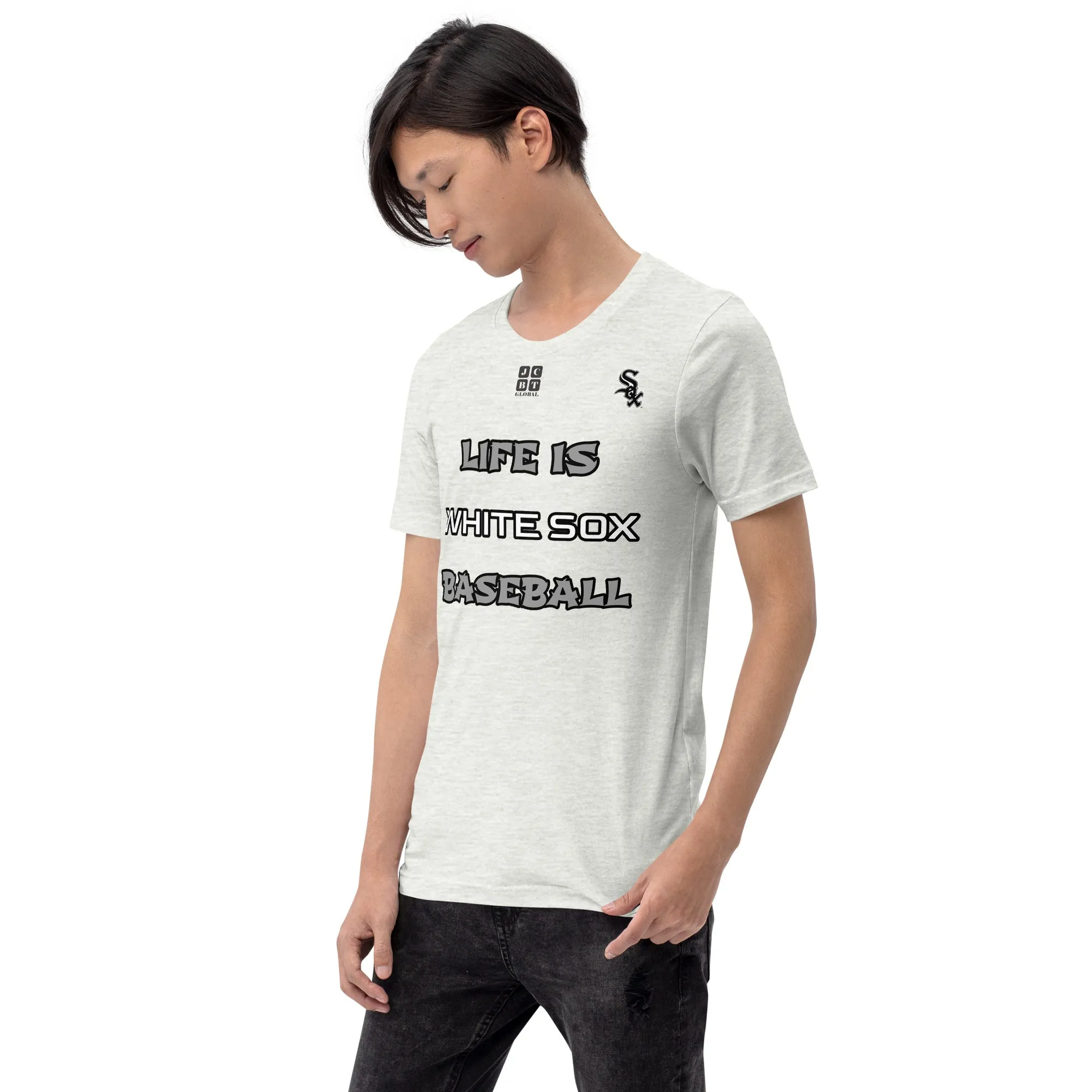 Unisex t-shirt "10105-0011-06 Life Is Sox Baseball (Black Logo)"