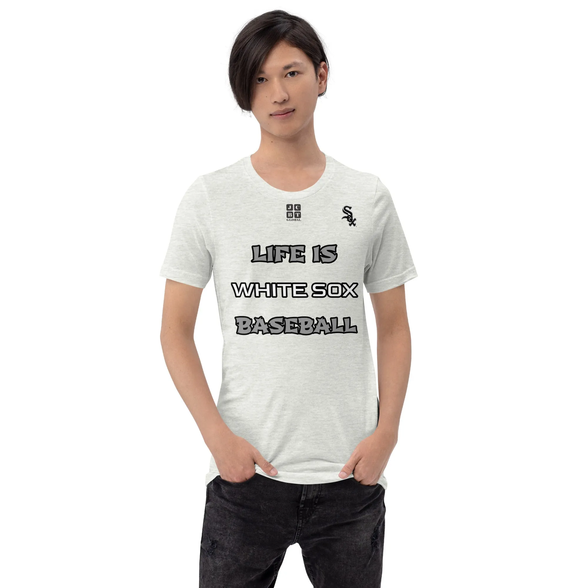 Unisex t-shirt "10105-0011-06 Life Is Sox Baseball (Black Logo)"