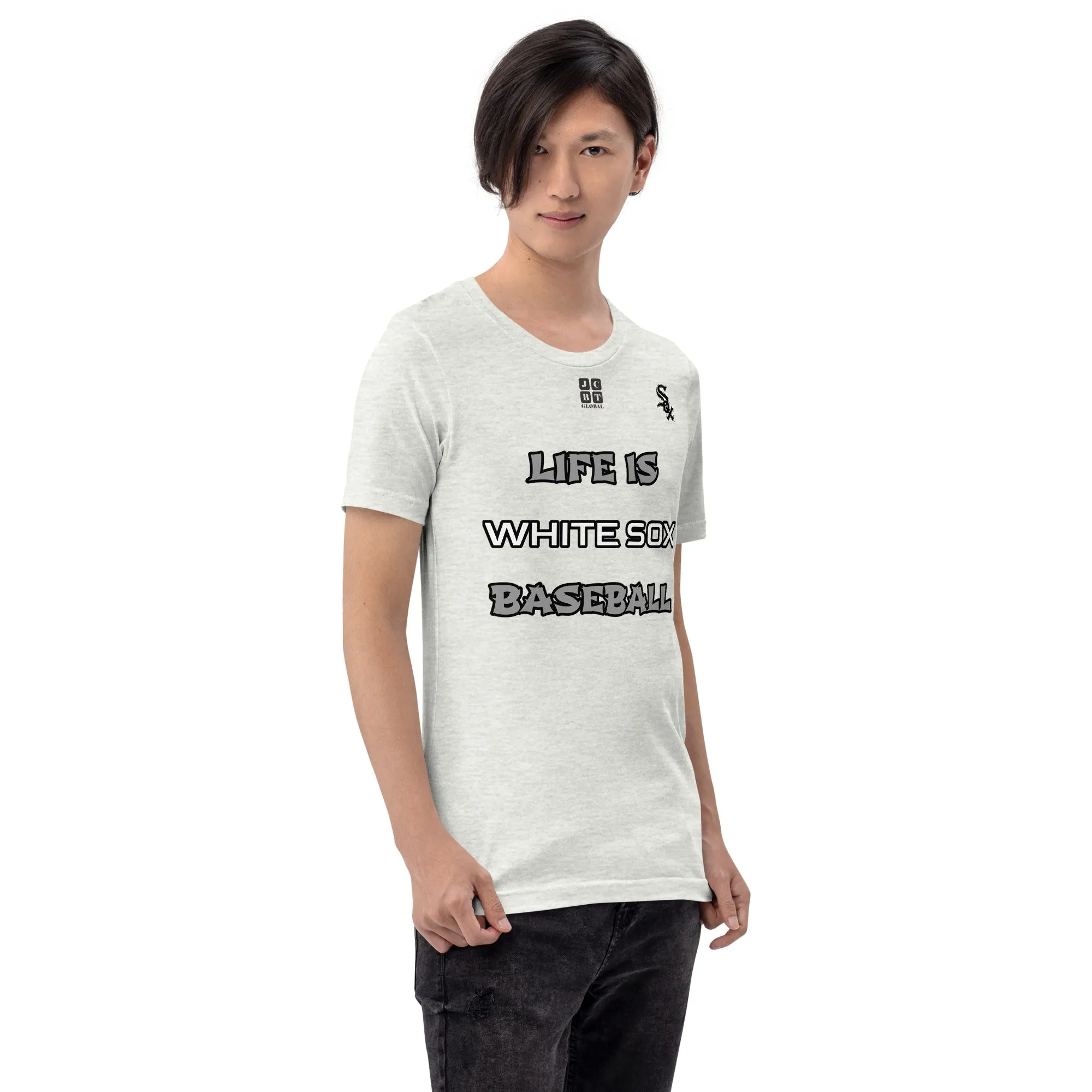 Unisex t-shirt "10105-0011-06 Life Is Sox Baseball (Black Logo)"