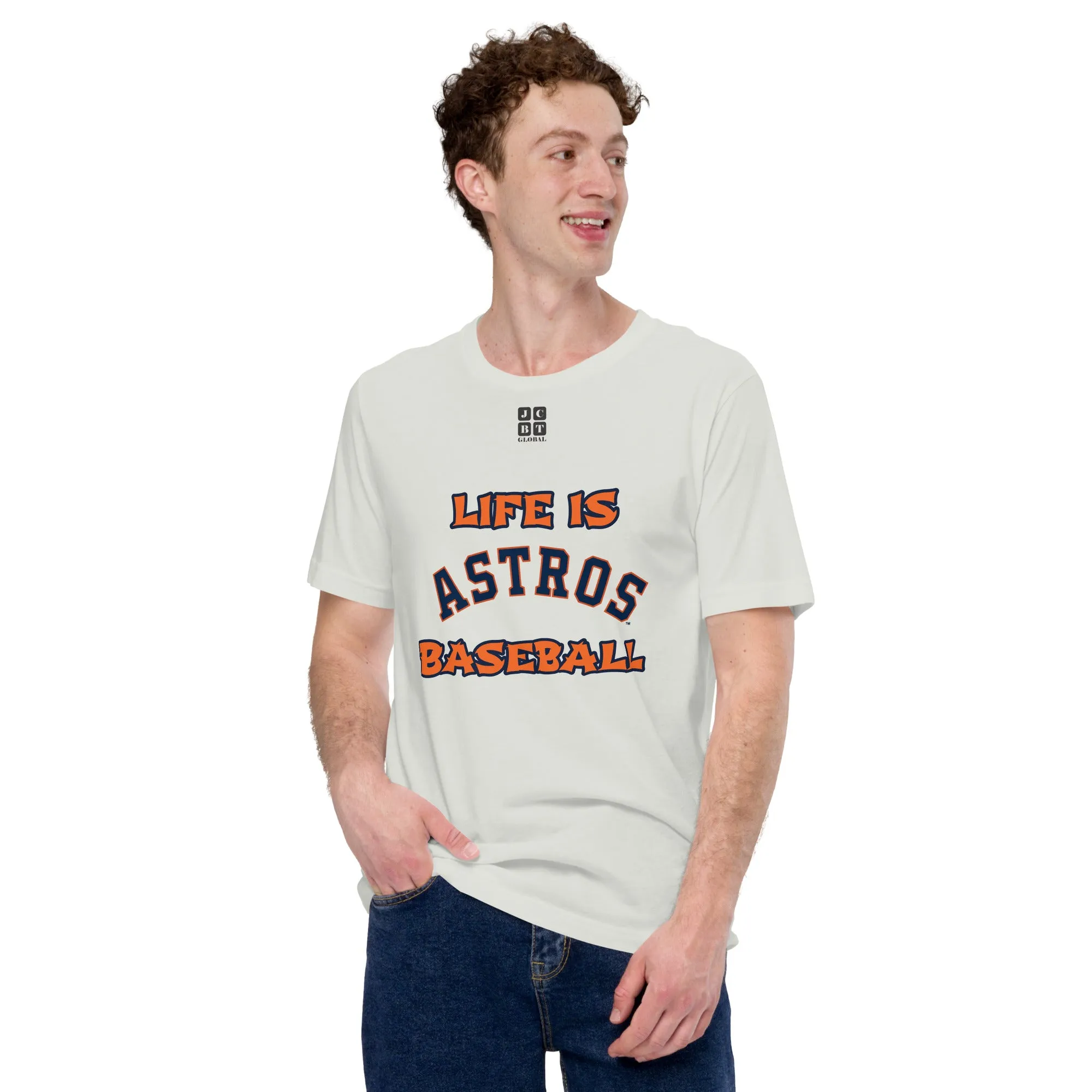 Unisex t-shirt "10105-0011-11 Life Is Astros Baseball (Black Logo)"