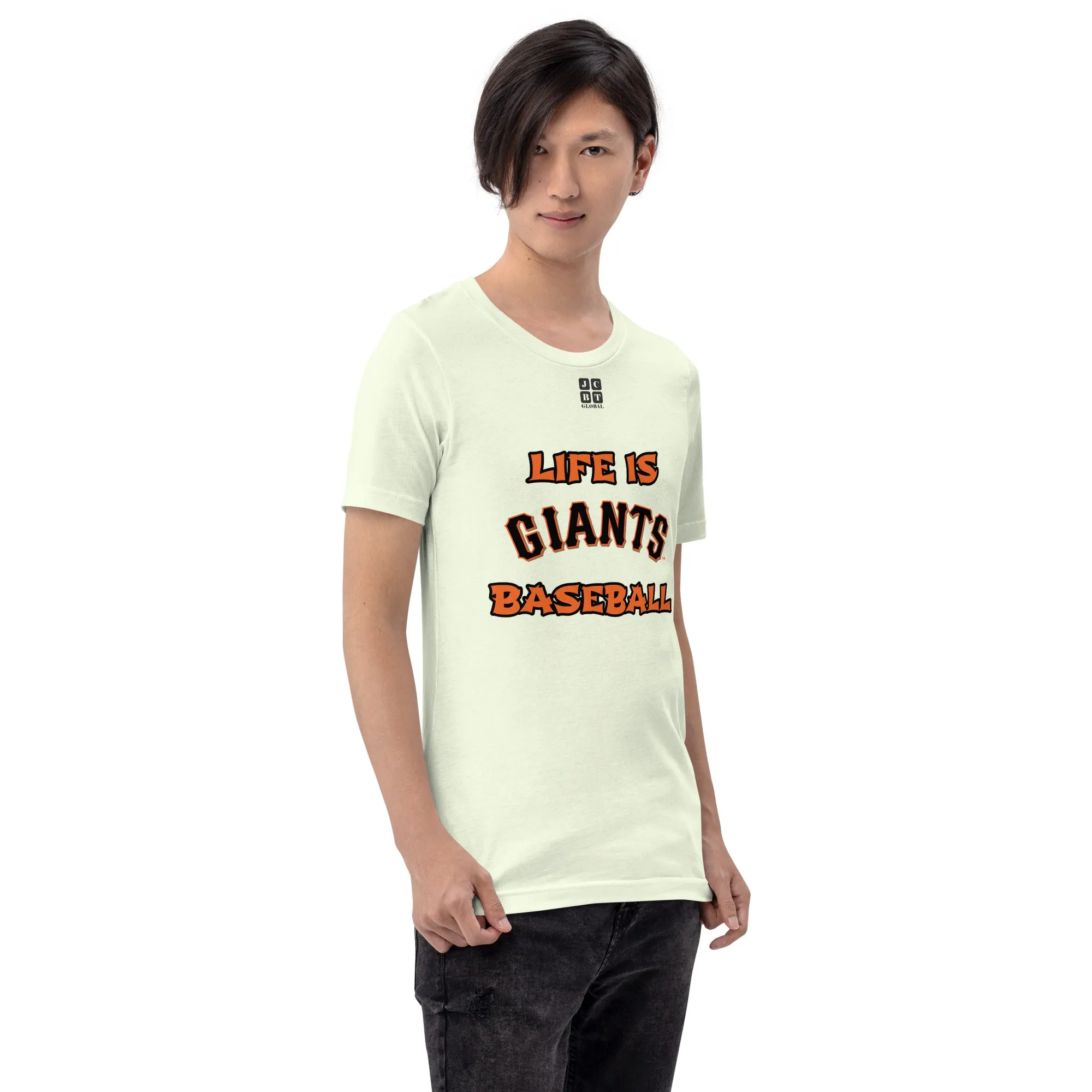 Unisex t-shirt "10105-0011-24 Life Is Giants Baseball (Black Logo)"
