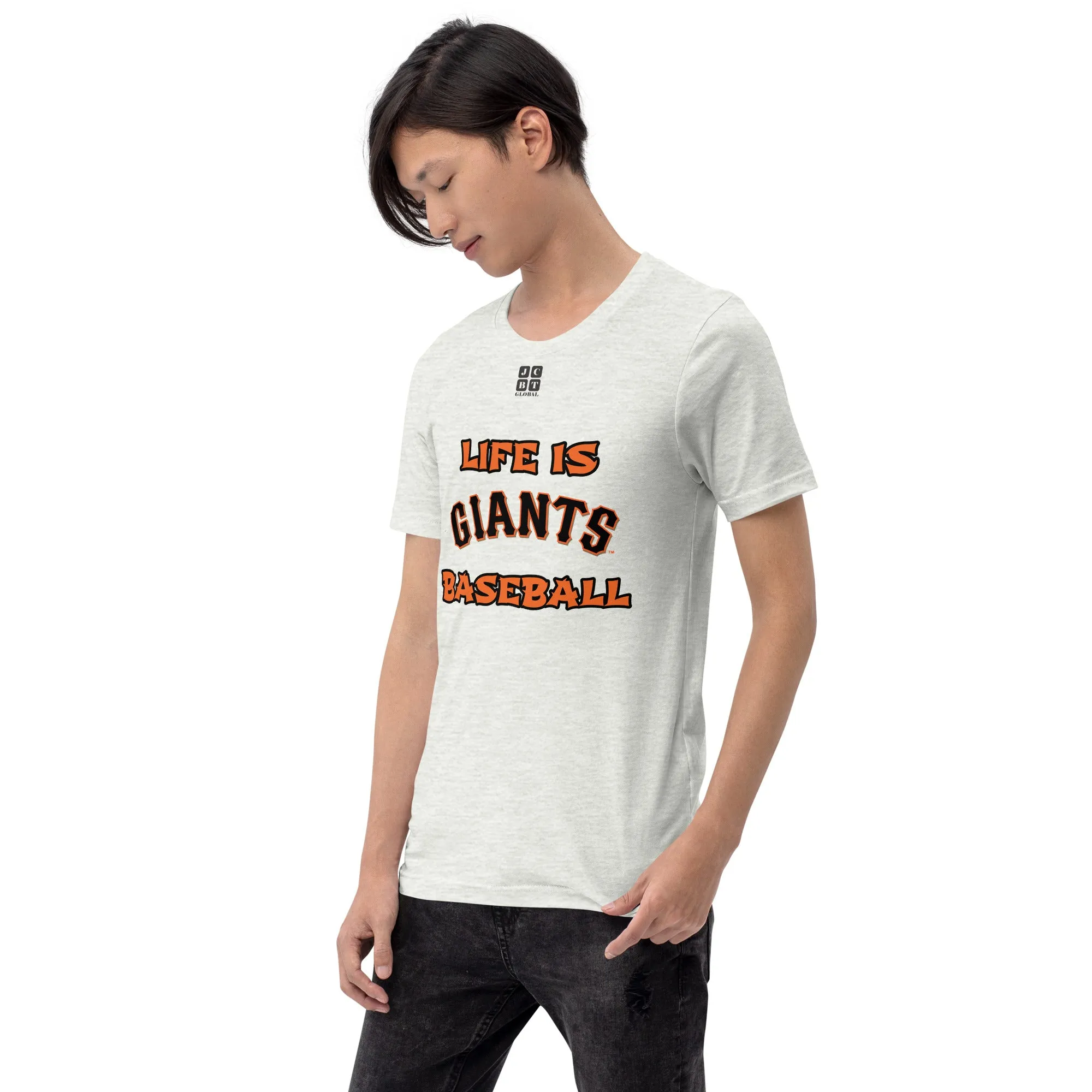Unisex t-shirt "10105-0011-24 Life Is Giants Baseball (Black Logo)"