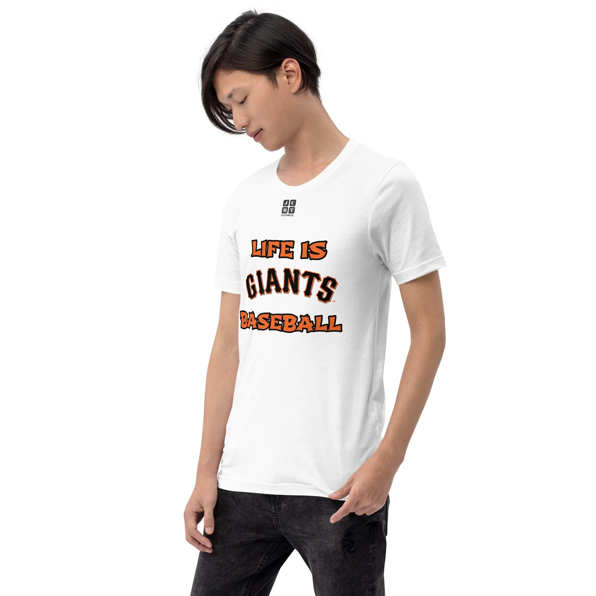 Unisex t-shirt "10105-0011-24 Life Is Giants Baseball (Black Logo)"