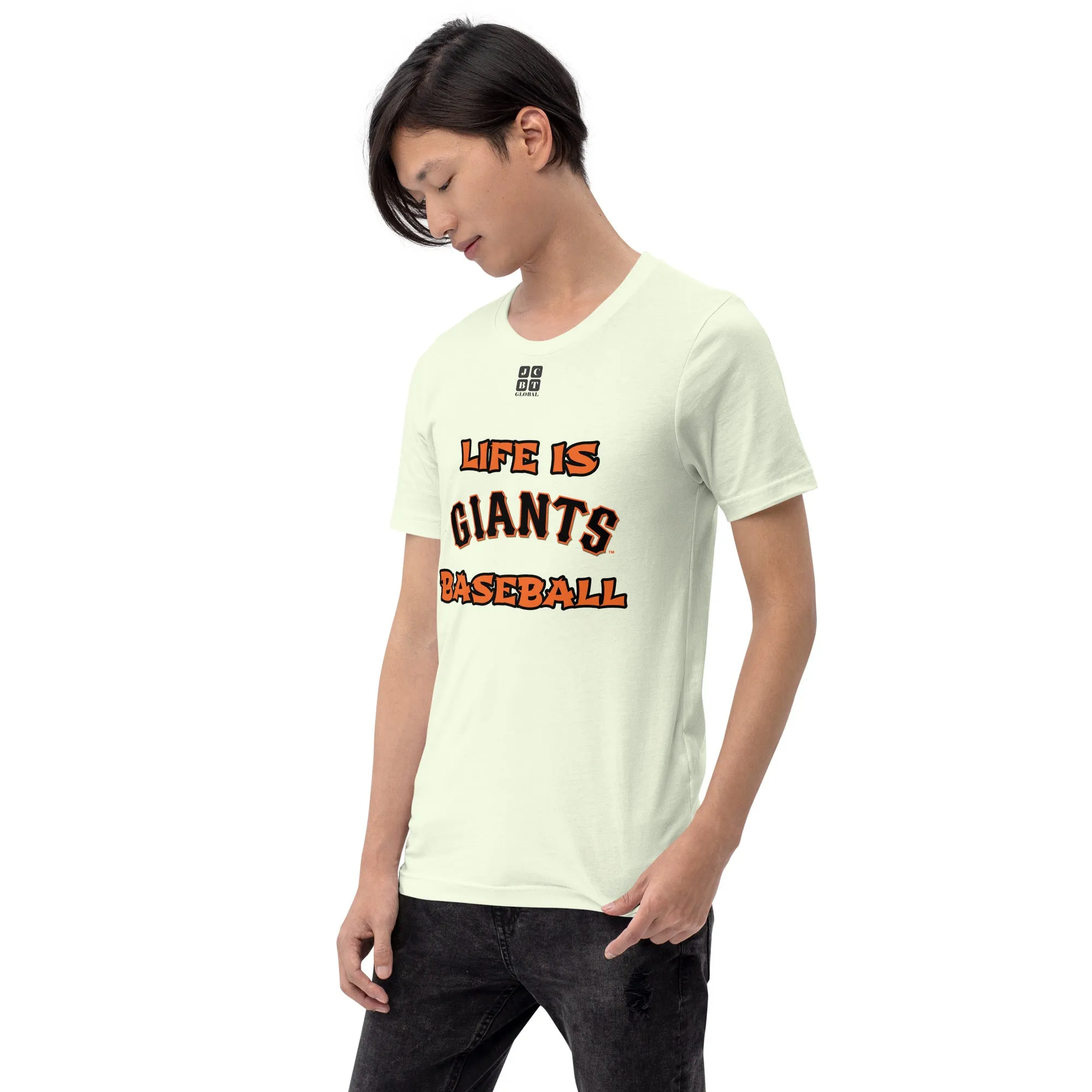 Unisex t-shirt "10105-0011-24 Life Is Giants Baseball (Black Logo)"