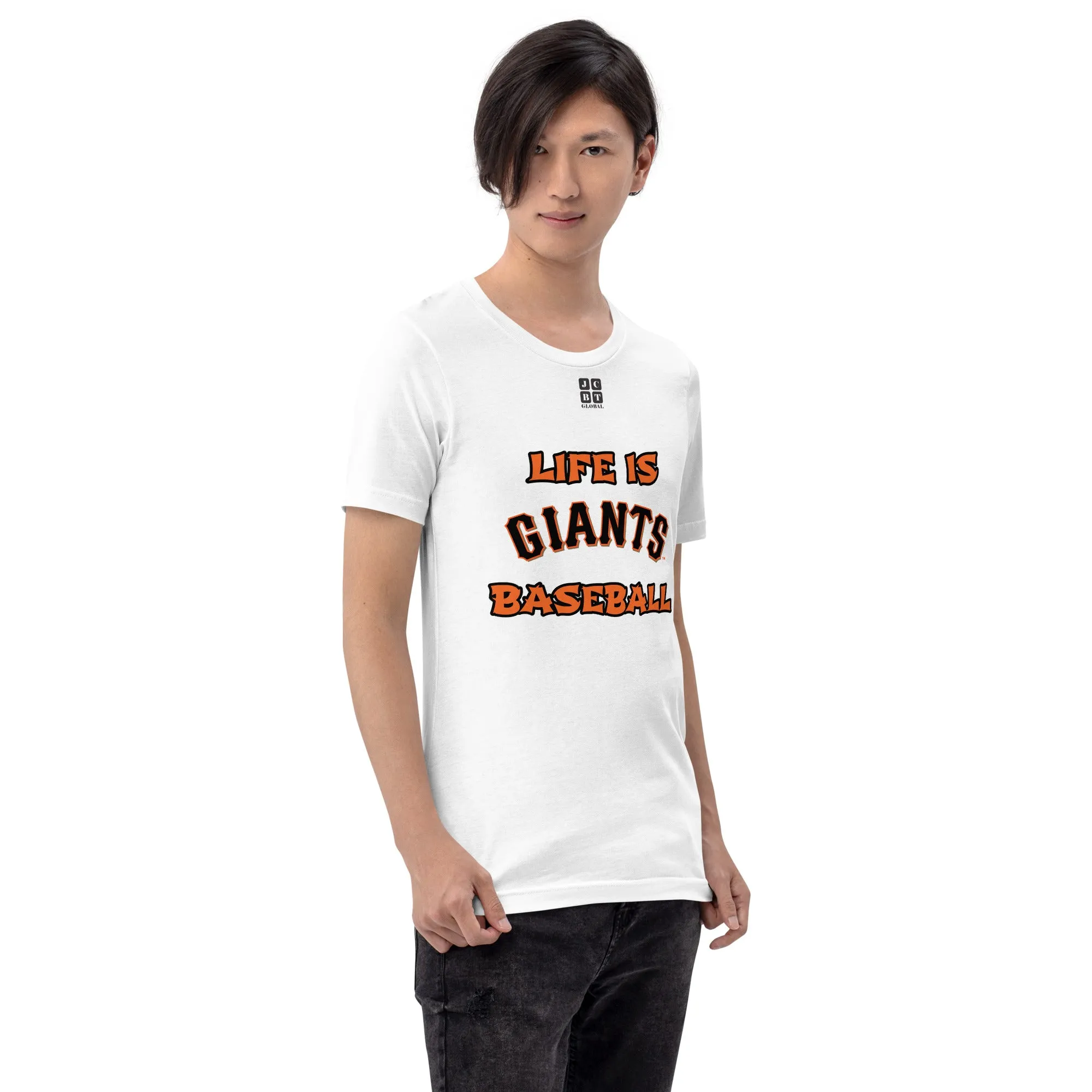 Unisex t-shirt "10105-0011-24 Life Is Giants Baseball (Black Logo)"