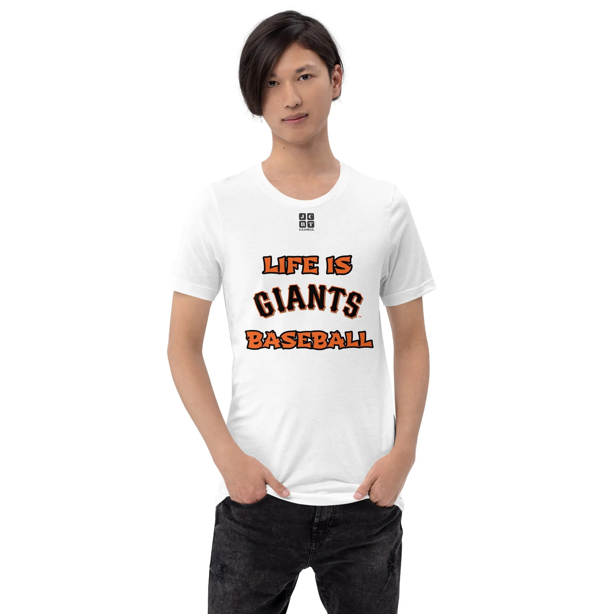 Unisex t-shirt "10105-0011-24 Life Is Giants Baseball (Black Logo)"