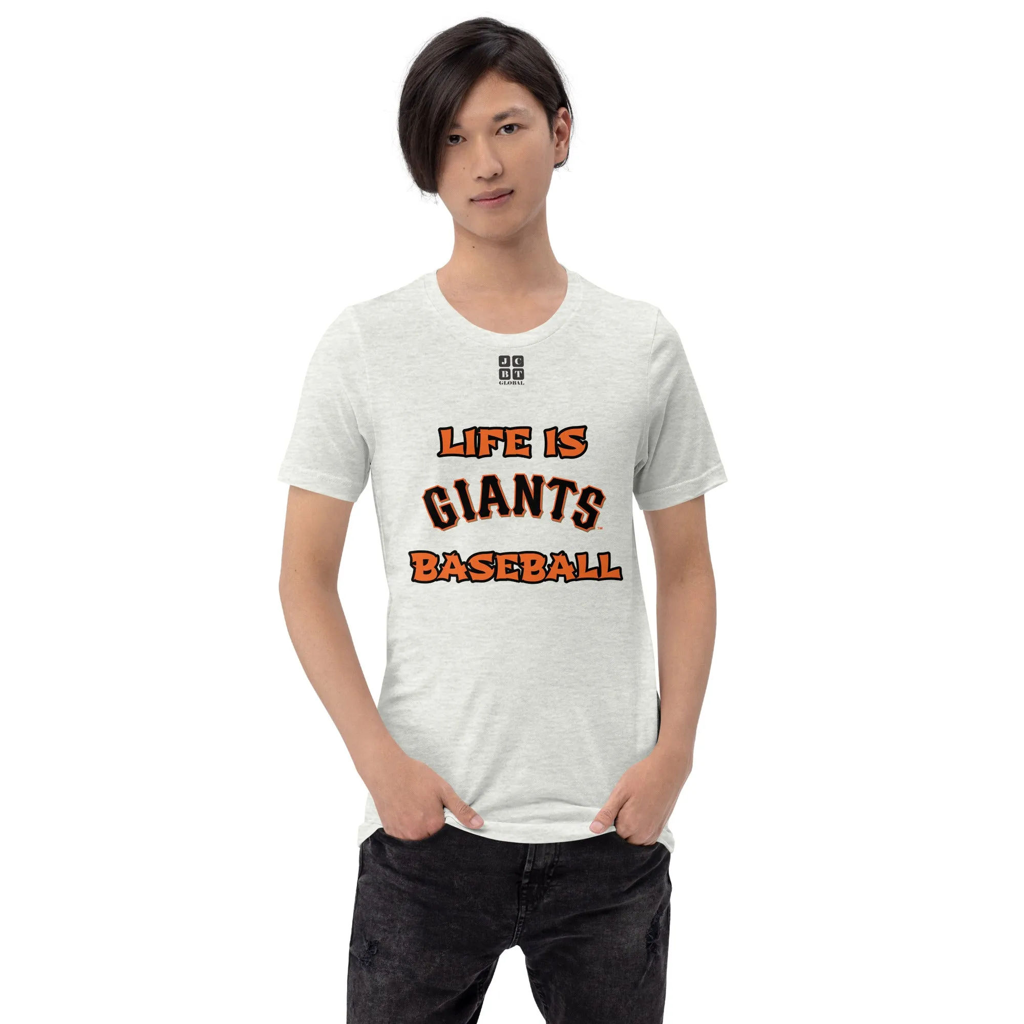 Unisex t-shirt "10105-0011-24 Life Is Giants Baseball (Black Logo)"