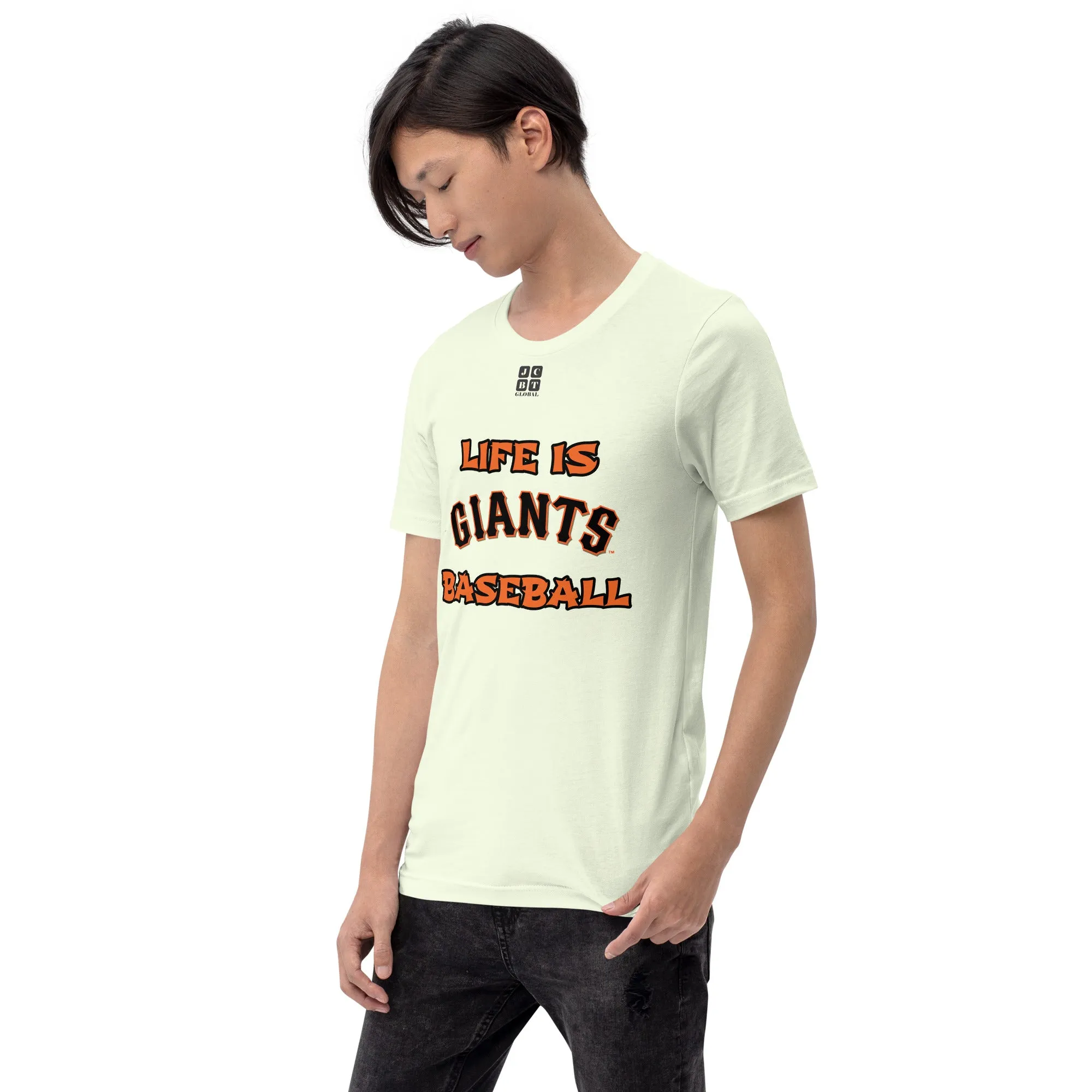 Unisex t-shirt "10105-0011-24 Life Is Giants Baseball (Black Logo)"