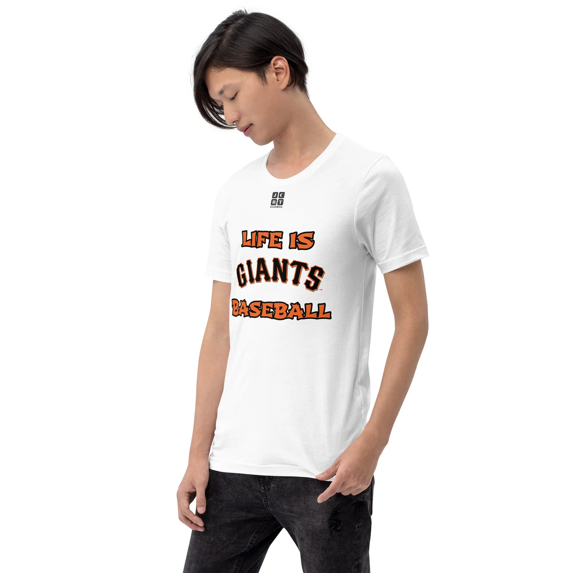 Unisex t-shirt "10105-0011-24 Life Is Giants Baseball (Black Logo)"