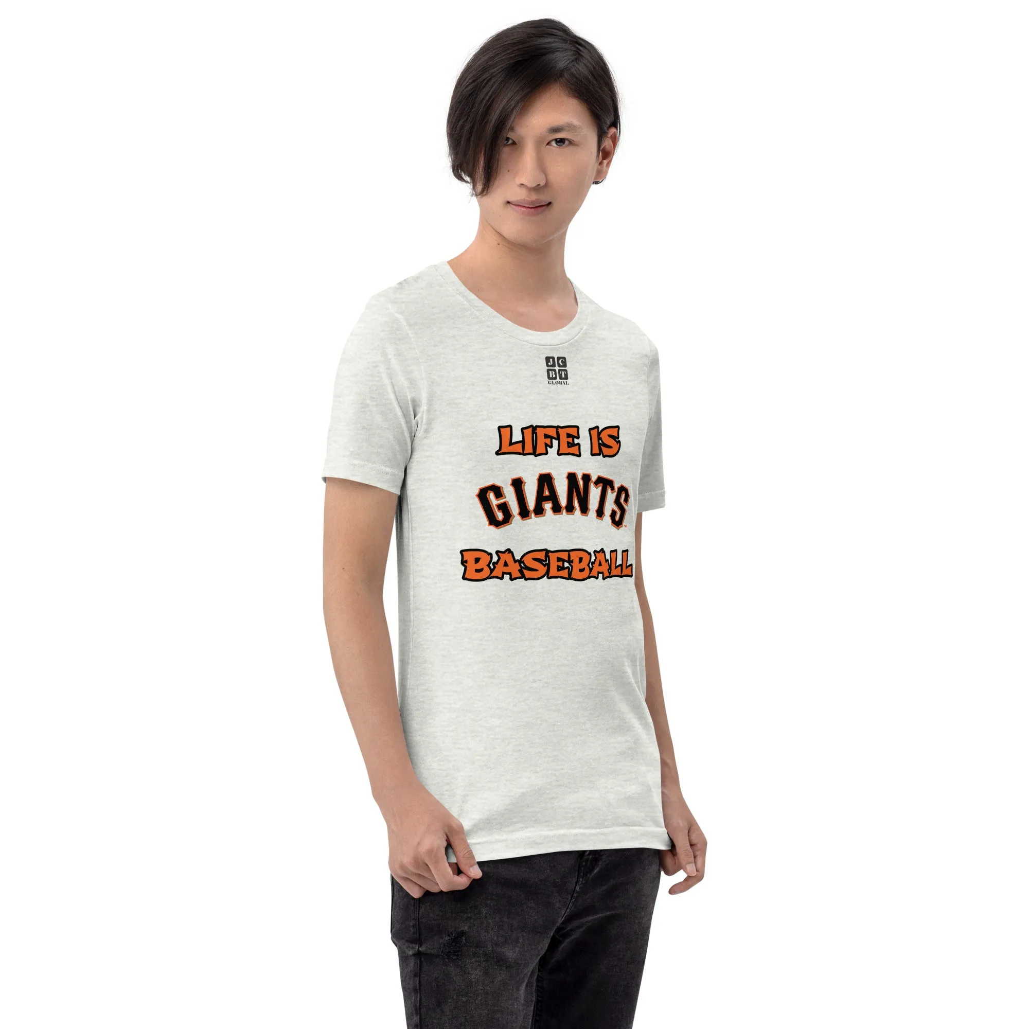 Unisex t-shirt "10105-0011-24 Life Is Giants Baseball (Black Logo)"