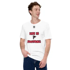 Unisex t-shirt "10107-0011-02 Life Is Falcons Football (Black Logo)"