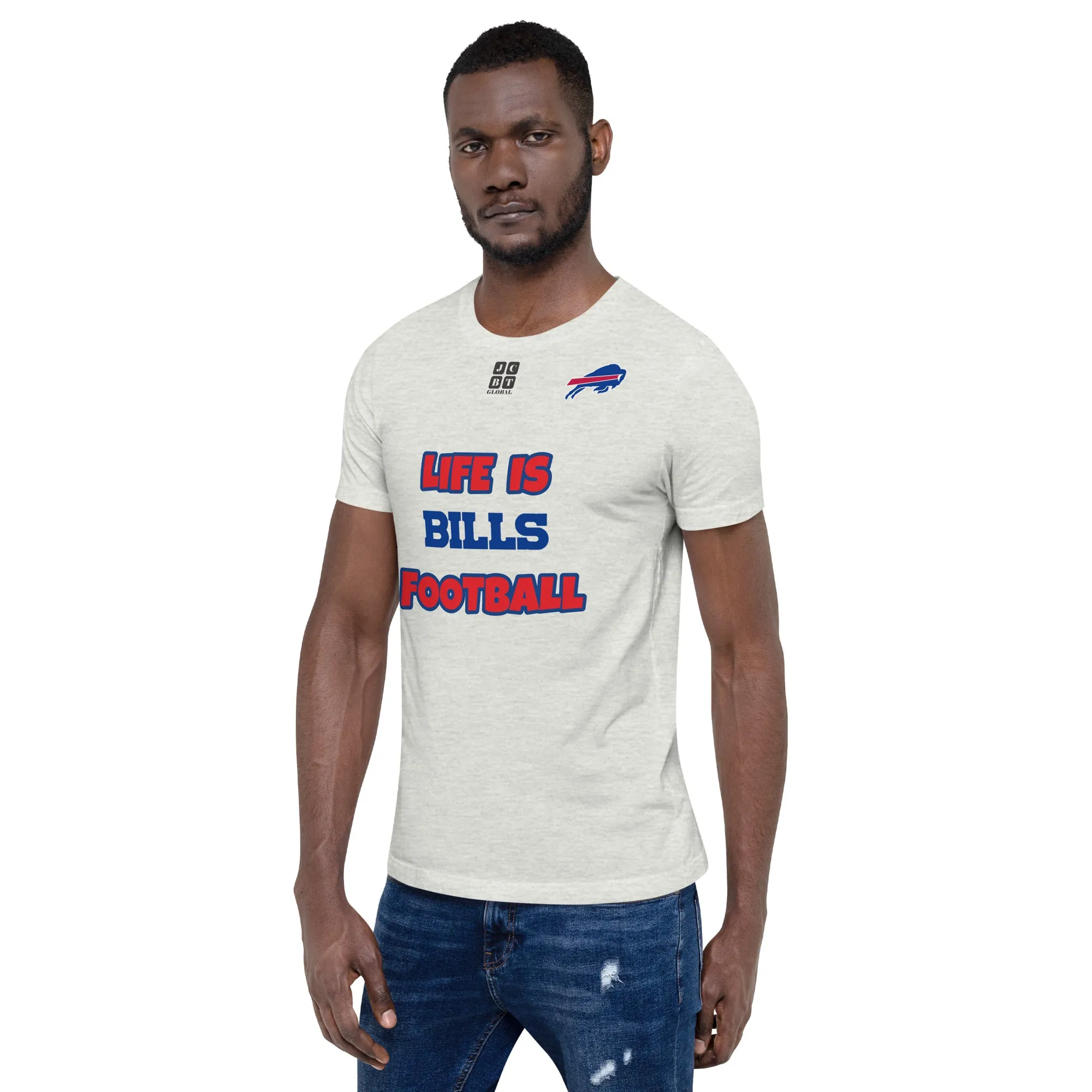Unisex t-shirt "10107-0011-04 Life Is Bills Football (Black Logo)"