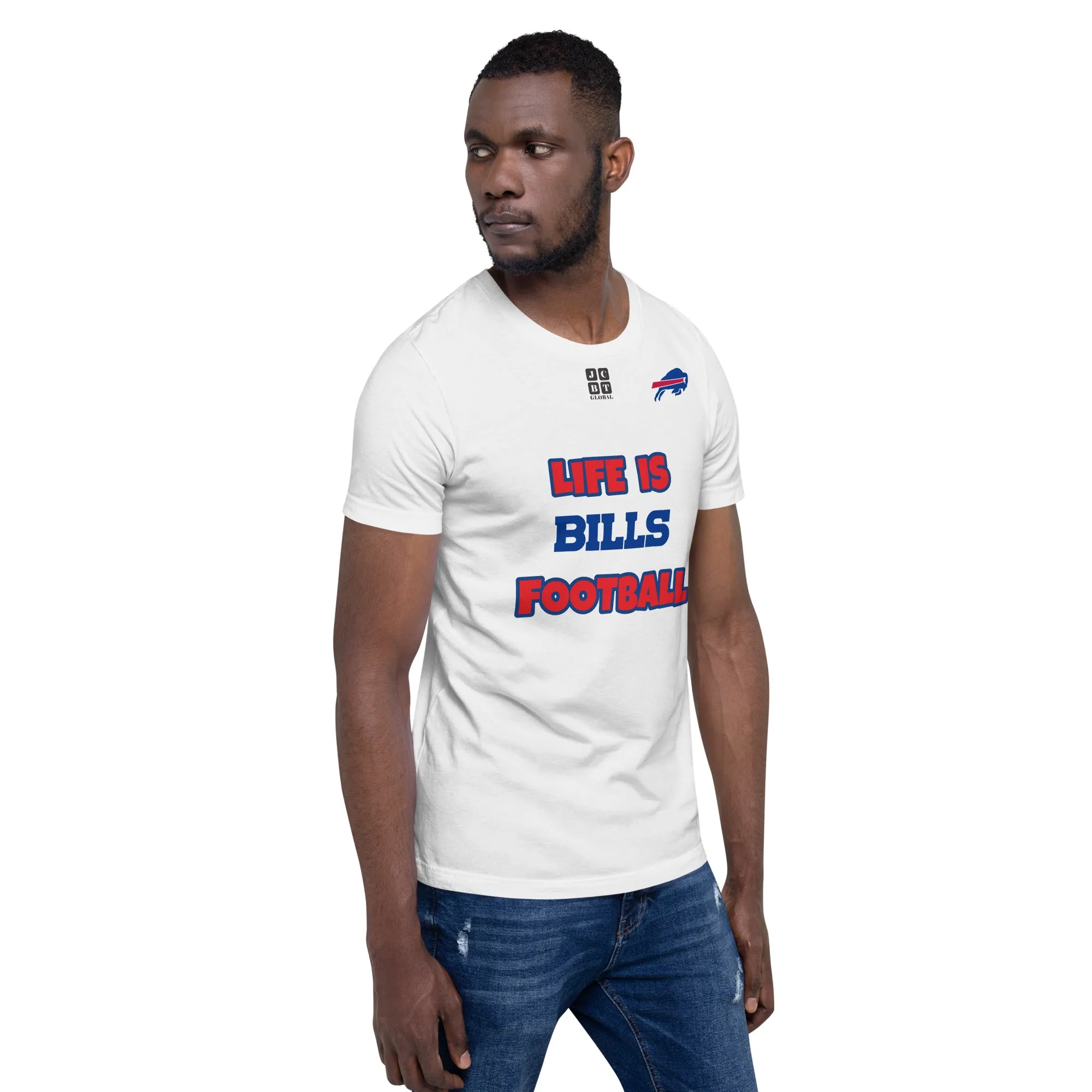 Unisex t-shirt "10107-0011-04 Life Is Bills Football (Black Logo)"