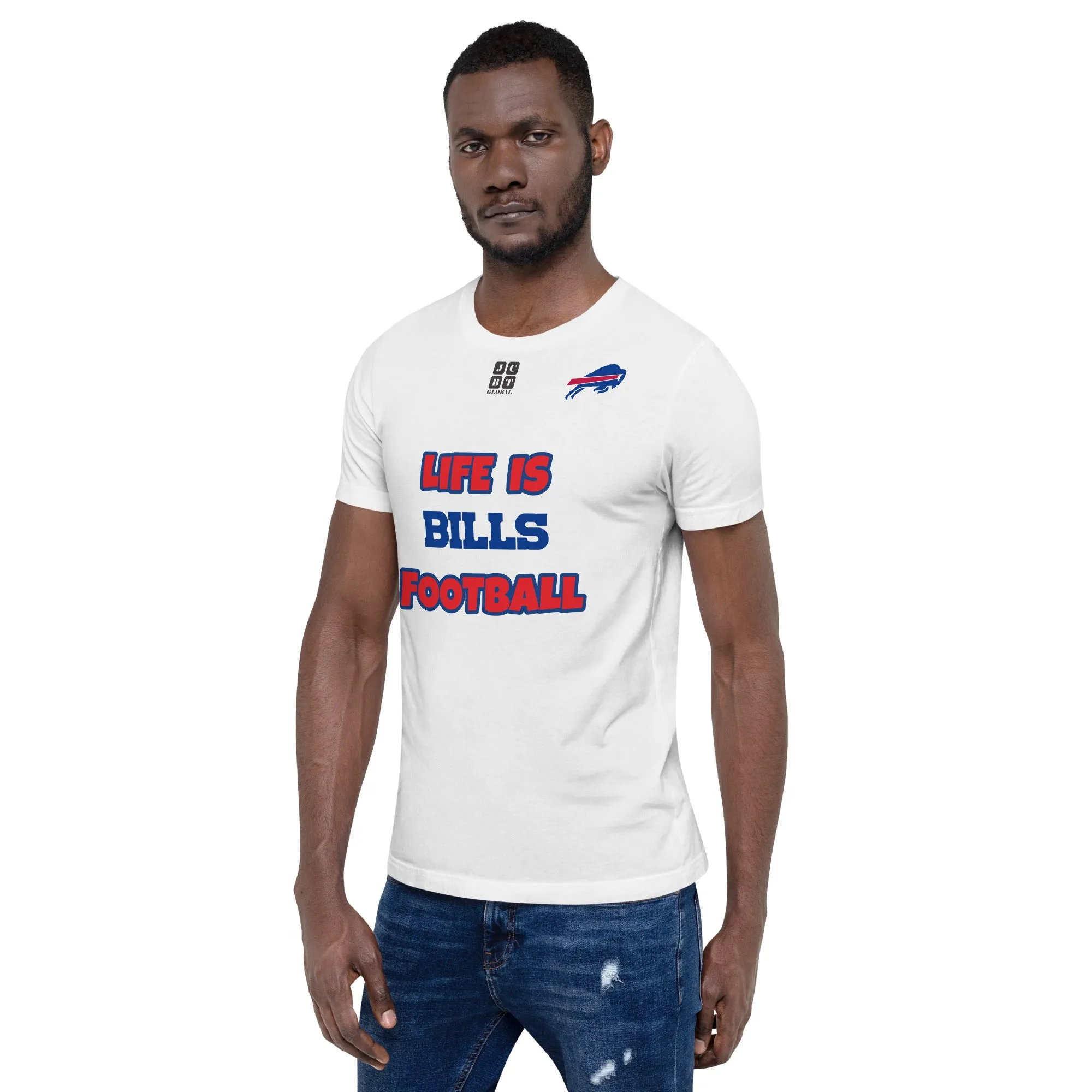 Unisex t-shirt "10107-0011-04 Life Is Bills Football (Black Logo)"