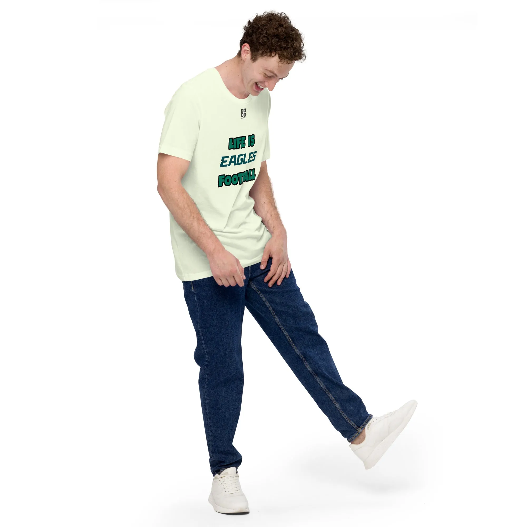 Unisex t-shirt "10107-0011-26 Life Is Eagles Football (Black Logo)"