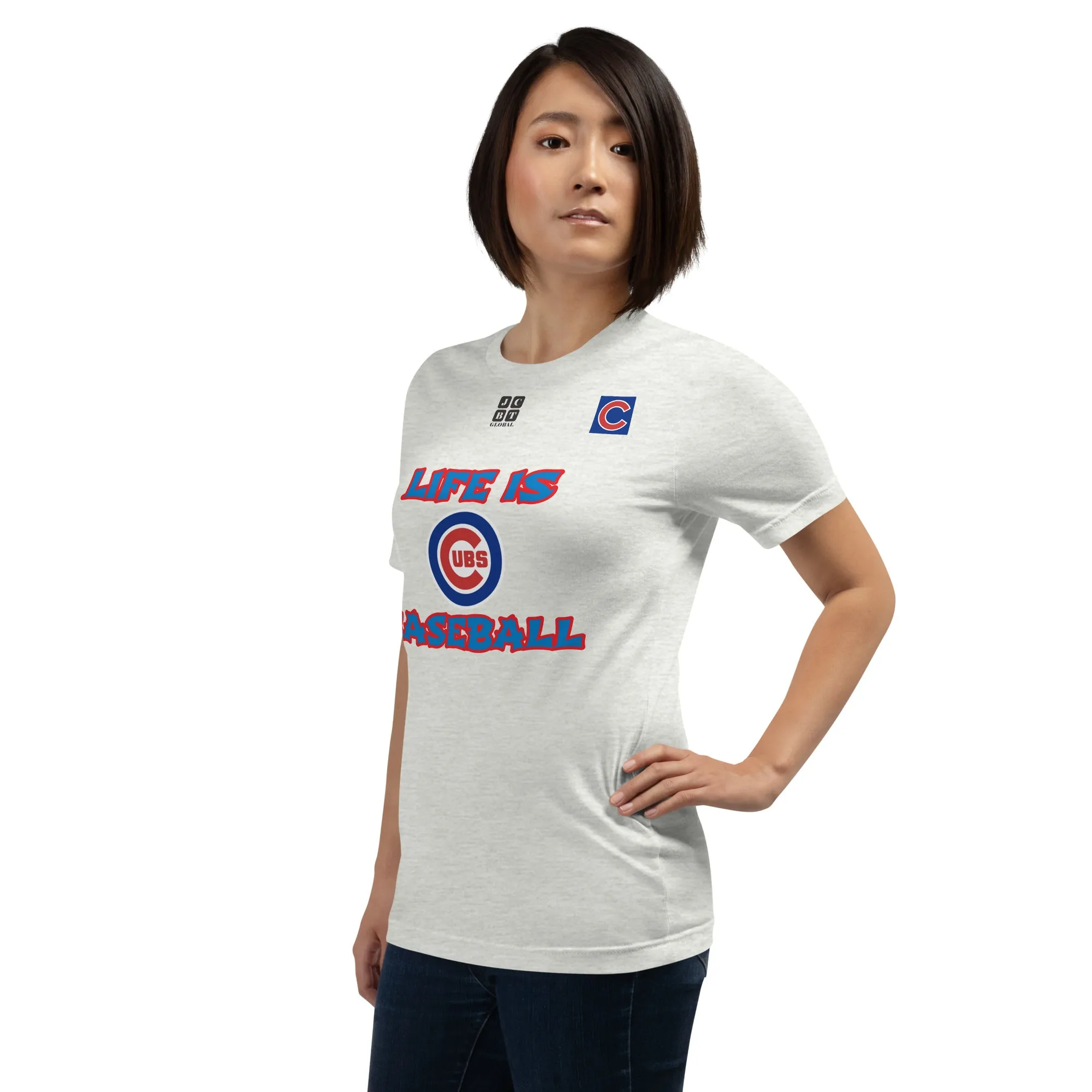 Unisex t-shirt "20105-0011-05 Life Is Cubs Baseball (Black Logo)"
