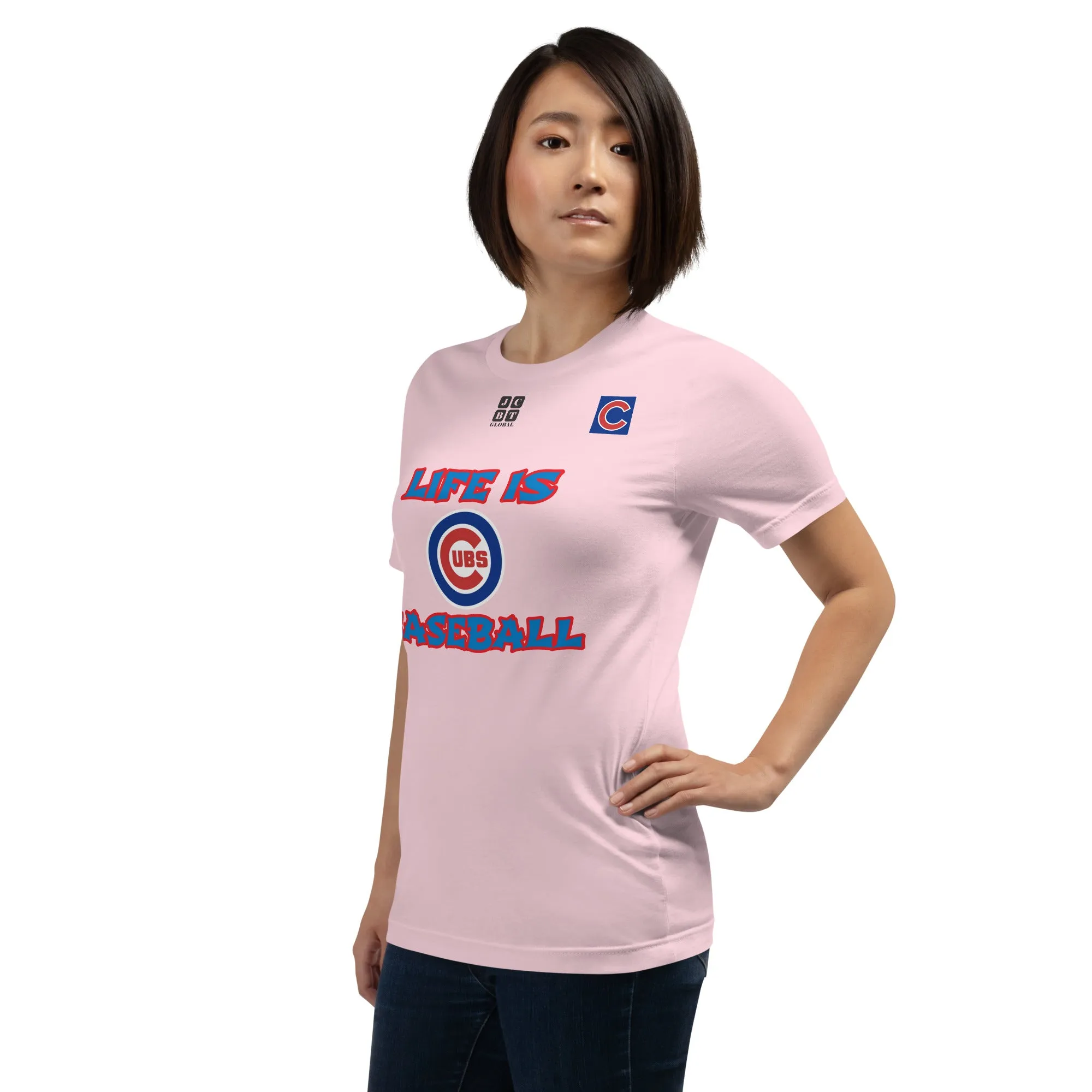 Unisex t-shirt "20105-0011-05 Life Is Cubs Baseball (Black Logo)"