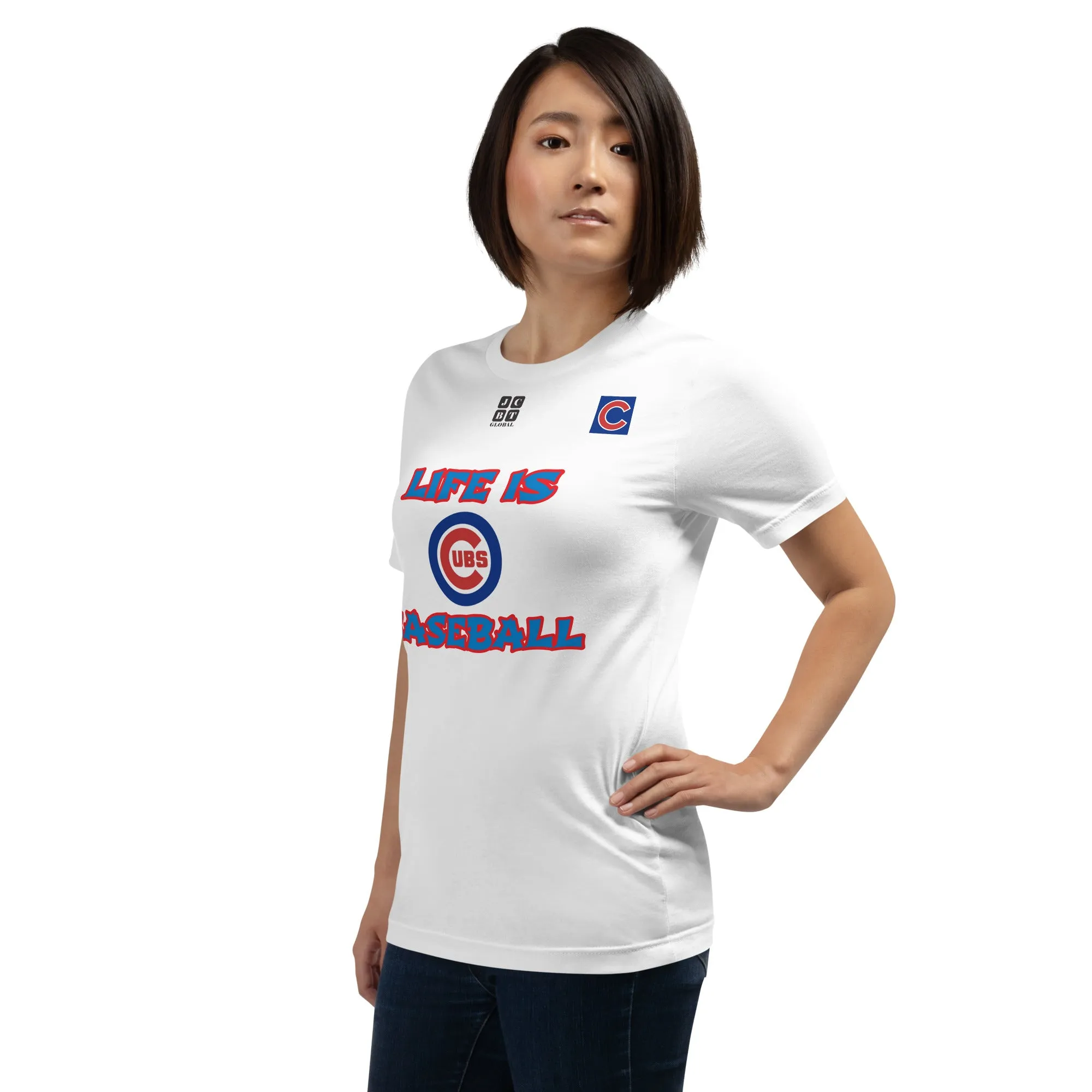 Unisex t-shirt "20105-0011-05 Life Is Cubs Baseball (Black Logo)"