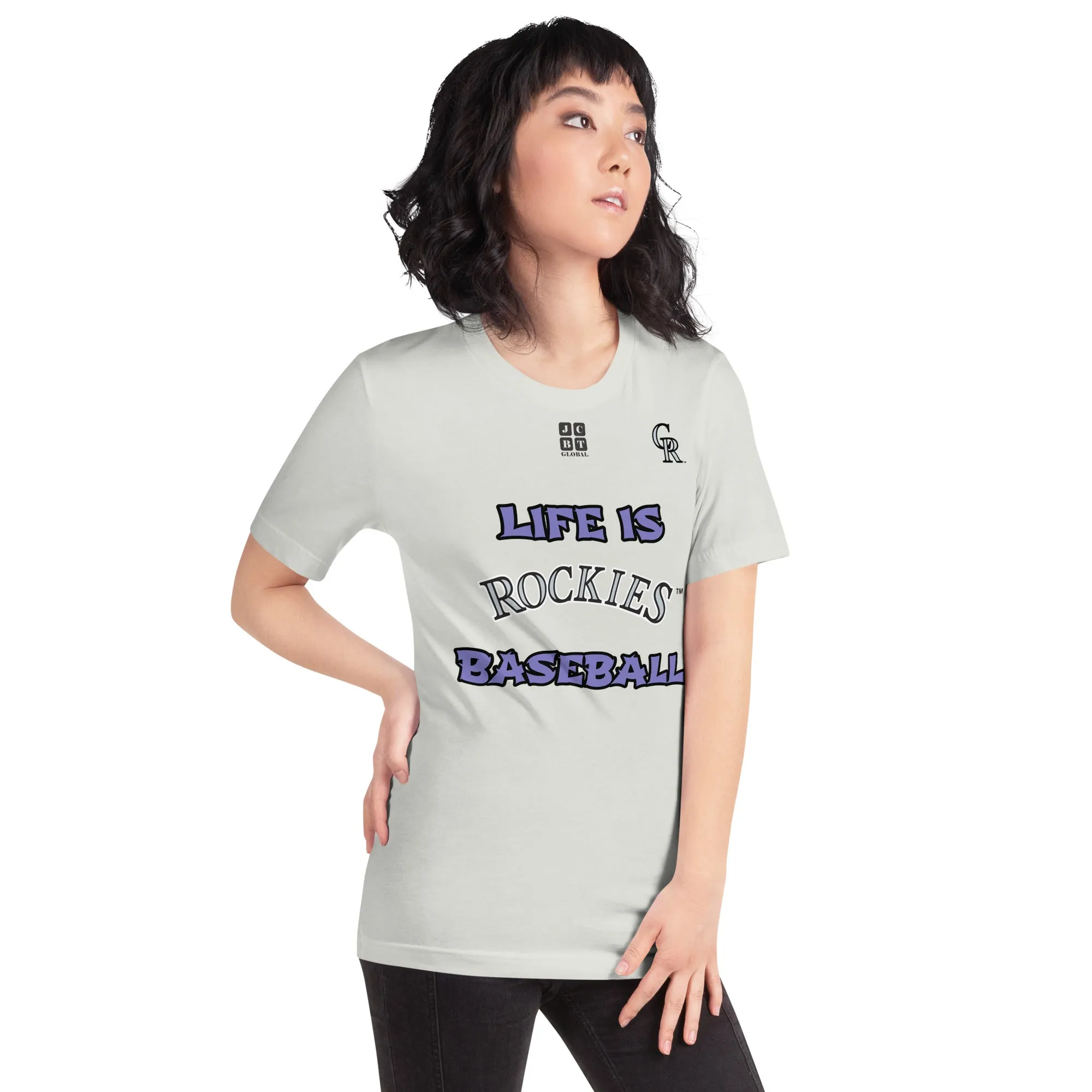 Unisex t-shirt "20105-0011-09 Life Is Rockies Baseball (Black Logo)"