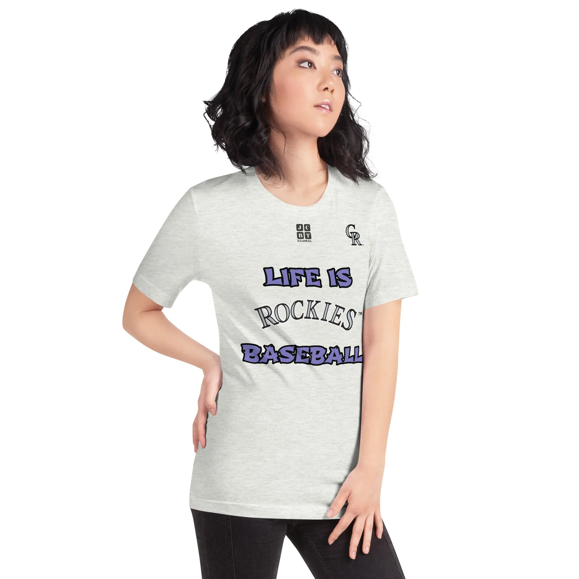 Unisex t-shirt "20105-0011-09 Life Is Rockies Baseball (Black Logo)"