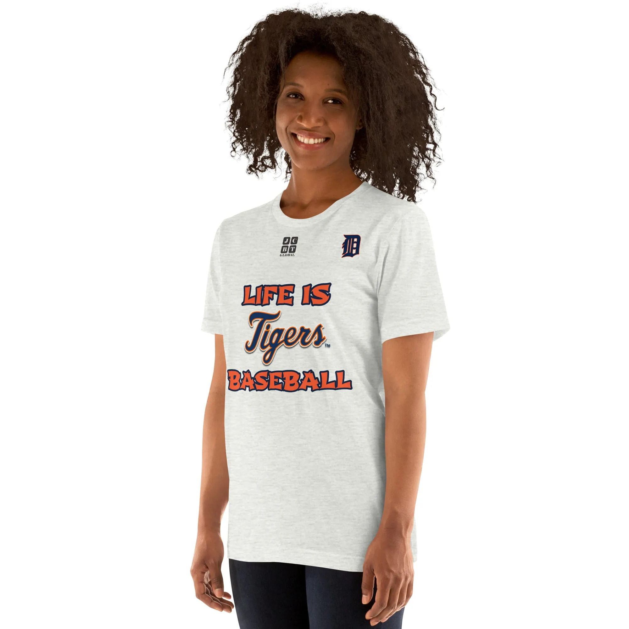 Unisex t-shirt "20105-0011-10 Life Is Tigers Baseball (Black Logo)"