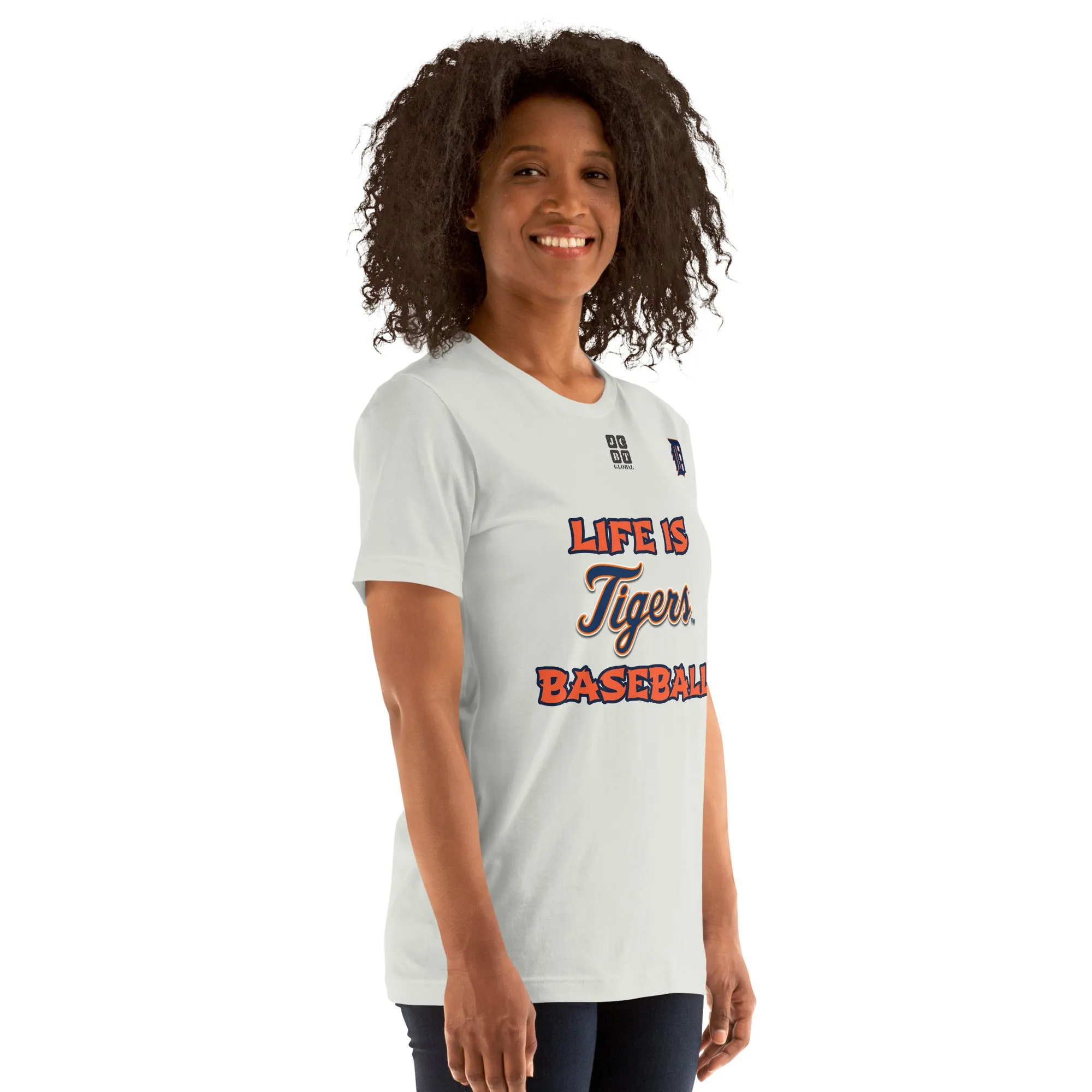Unisex t-shirt "20105-0011-10 Life Is Tigers Baseball (Black Logo)"