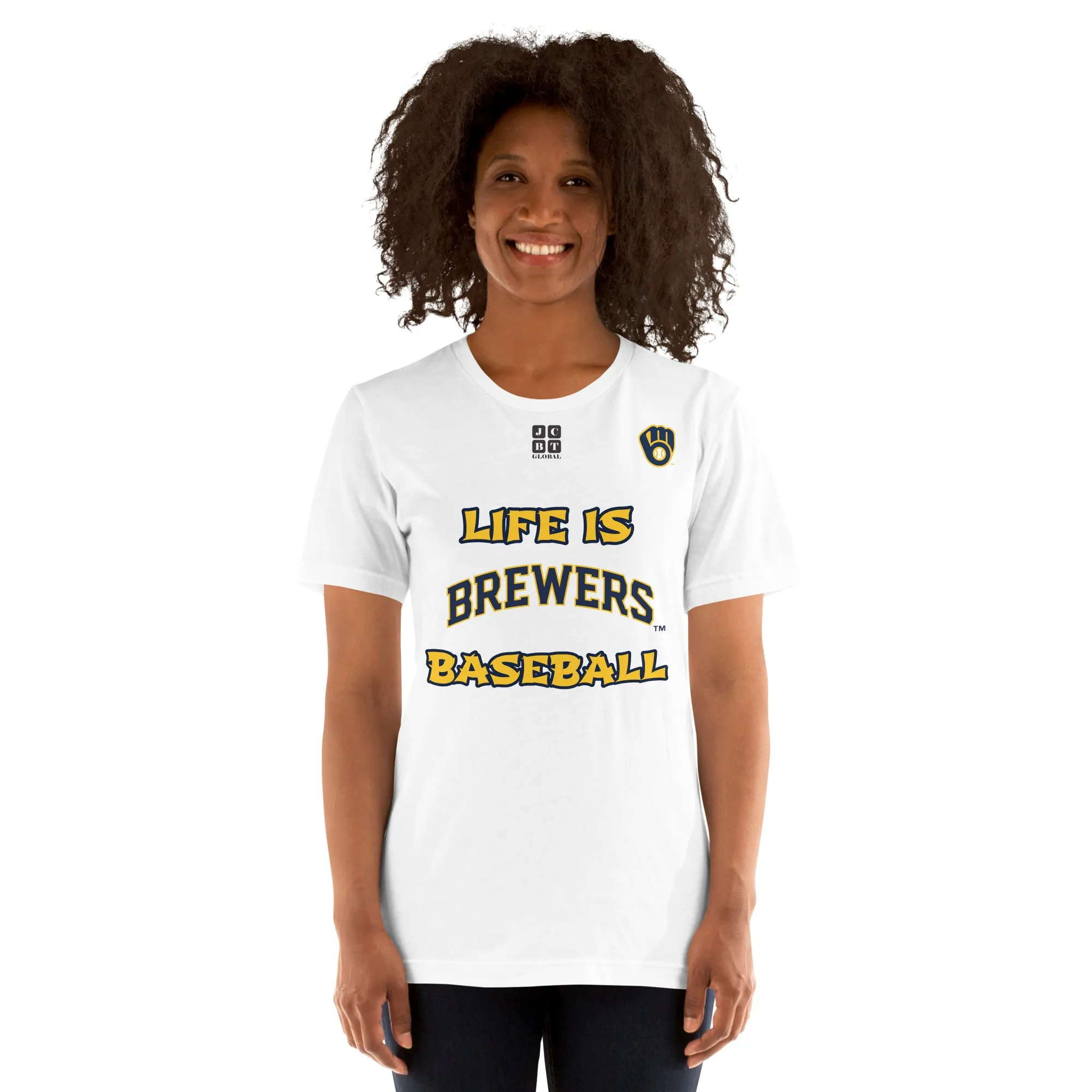 Unisex t-shirt "20105-0011-16 Life Is Brewers Baseball (Black Logo)"