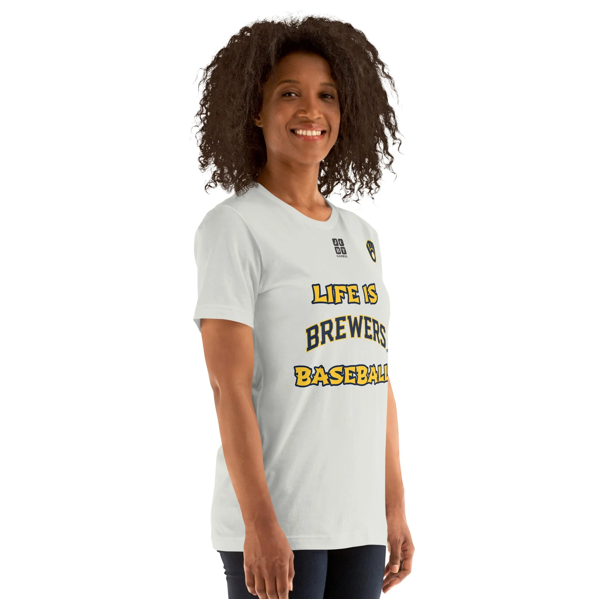 Unisex t-shirt "20105-0011-16 Life Is Brewers Baseball (Black Logo)"