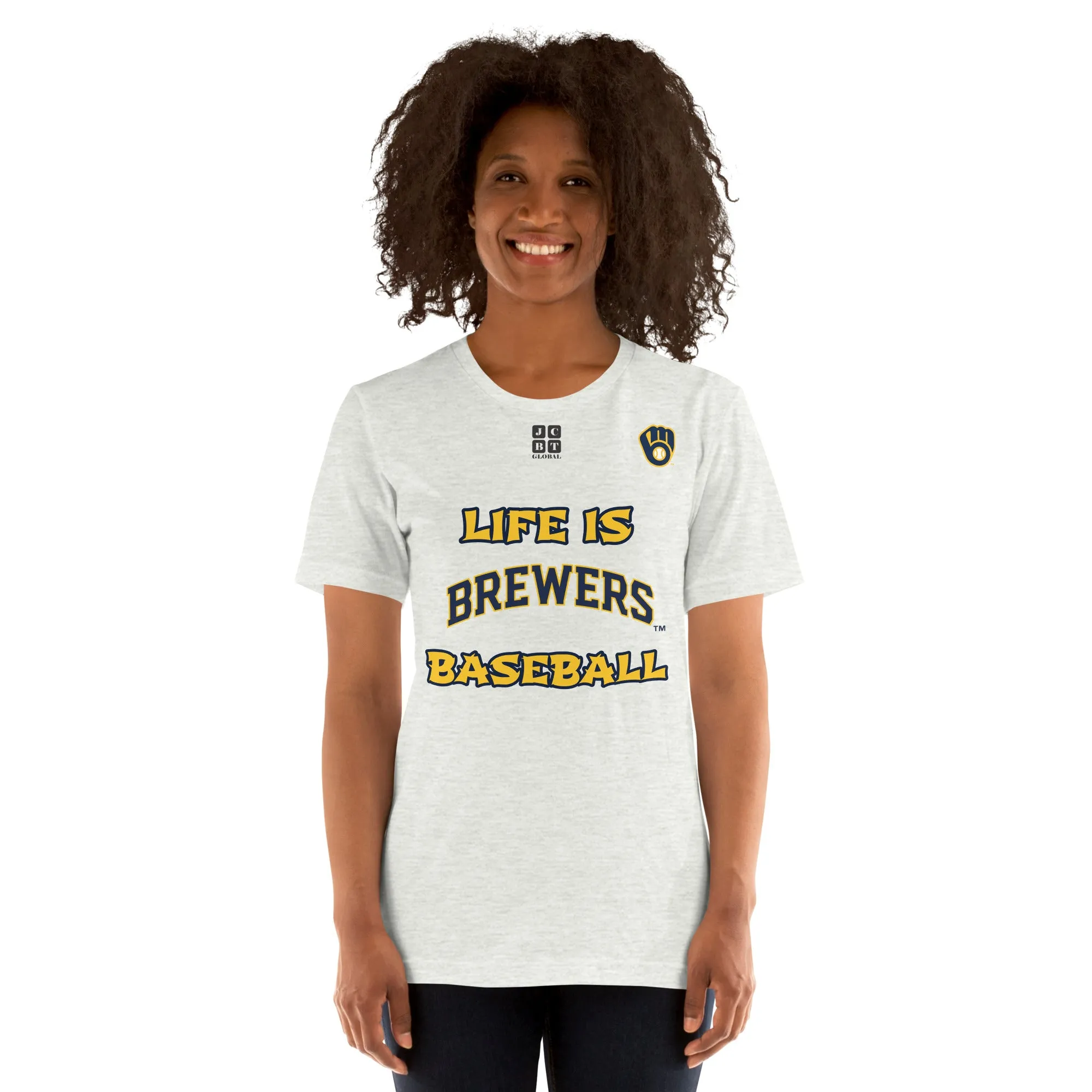 Unisex t-shirt "20105-0011-16 Life Is Brewers Baseball (Black Logo)"