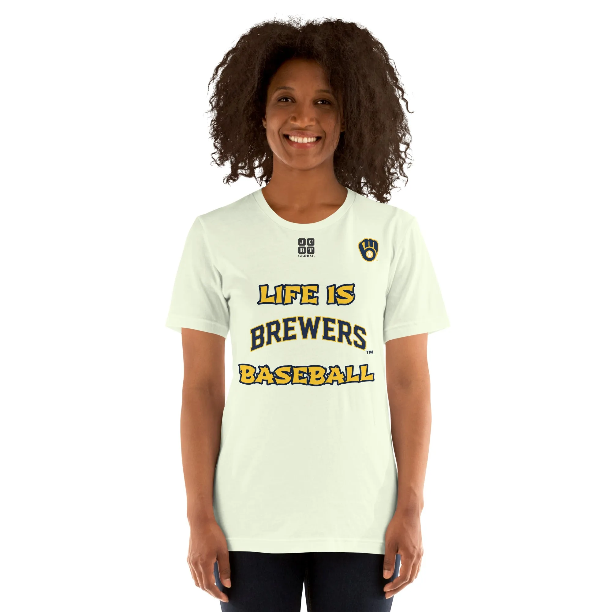 Unisex t-shirt "20105-0011-16 Life Is Brewers Baseball (Black Logo)"