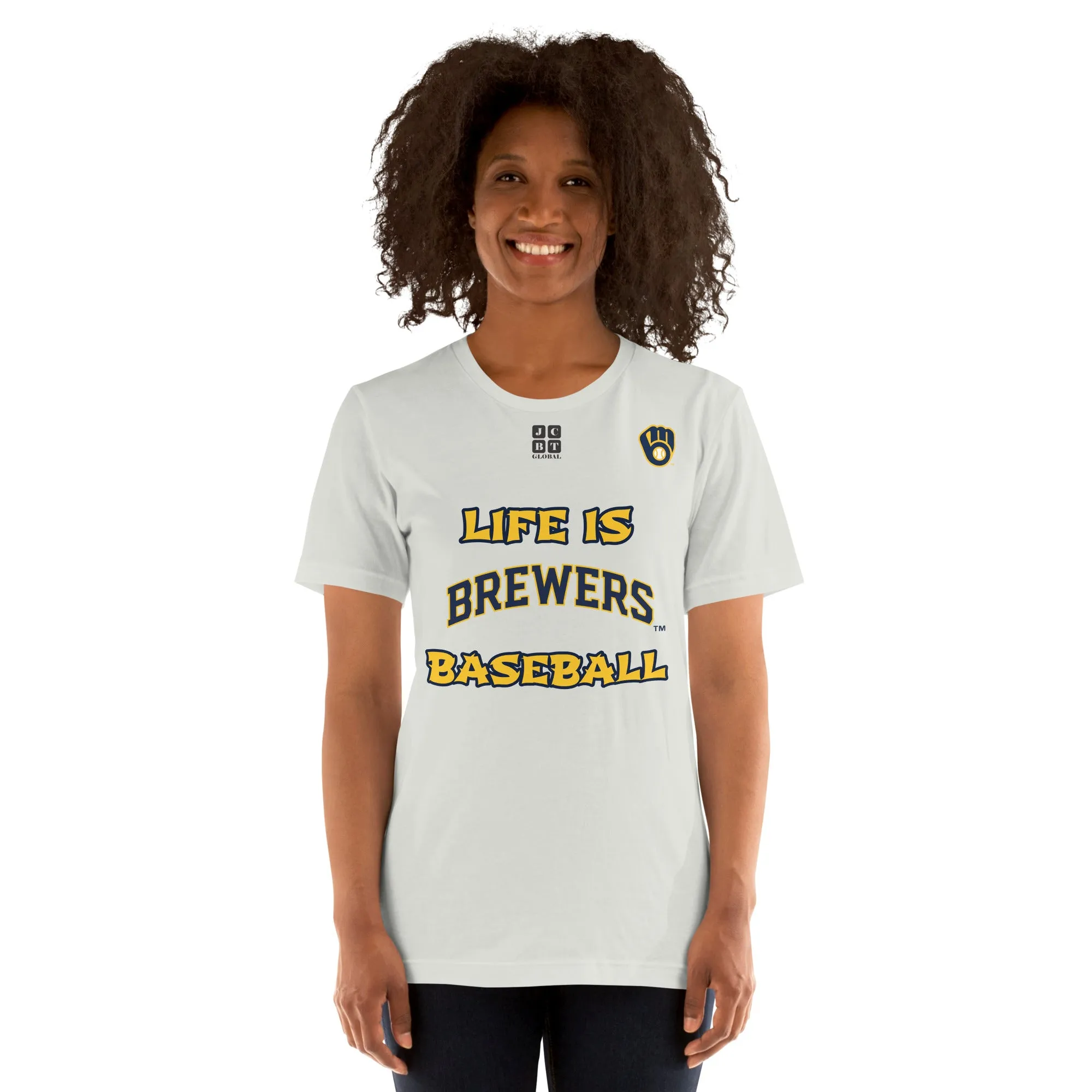 Unisex t-shirt "20105-0011-16 Life Is Brewers Baseball (Black Logo)"