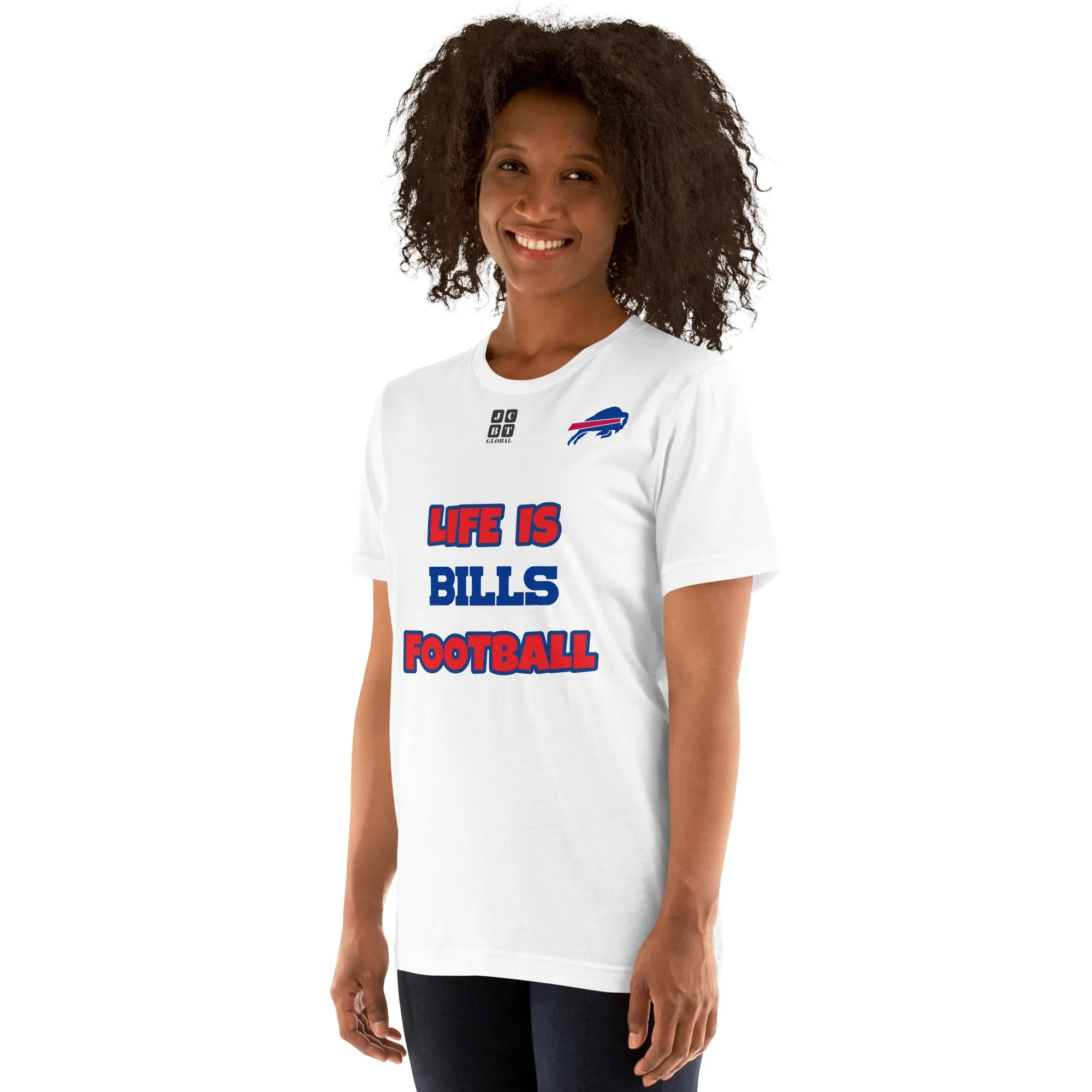 Unisex t-shirt "20107-0011-04 Life Is Bills Football (Black Logo)"