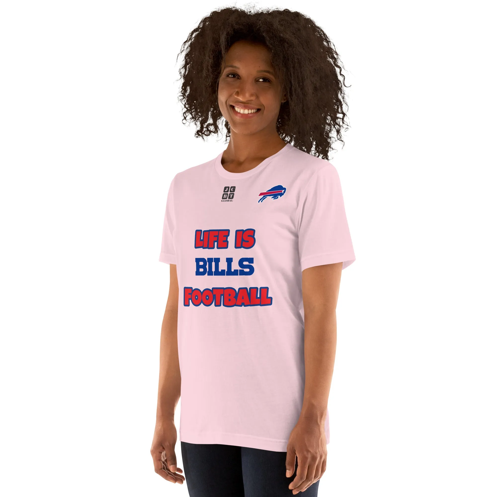 Unisex t-shirt "20107-0011-04 Life Is Bills Football (Black Logo)"