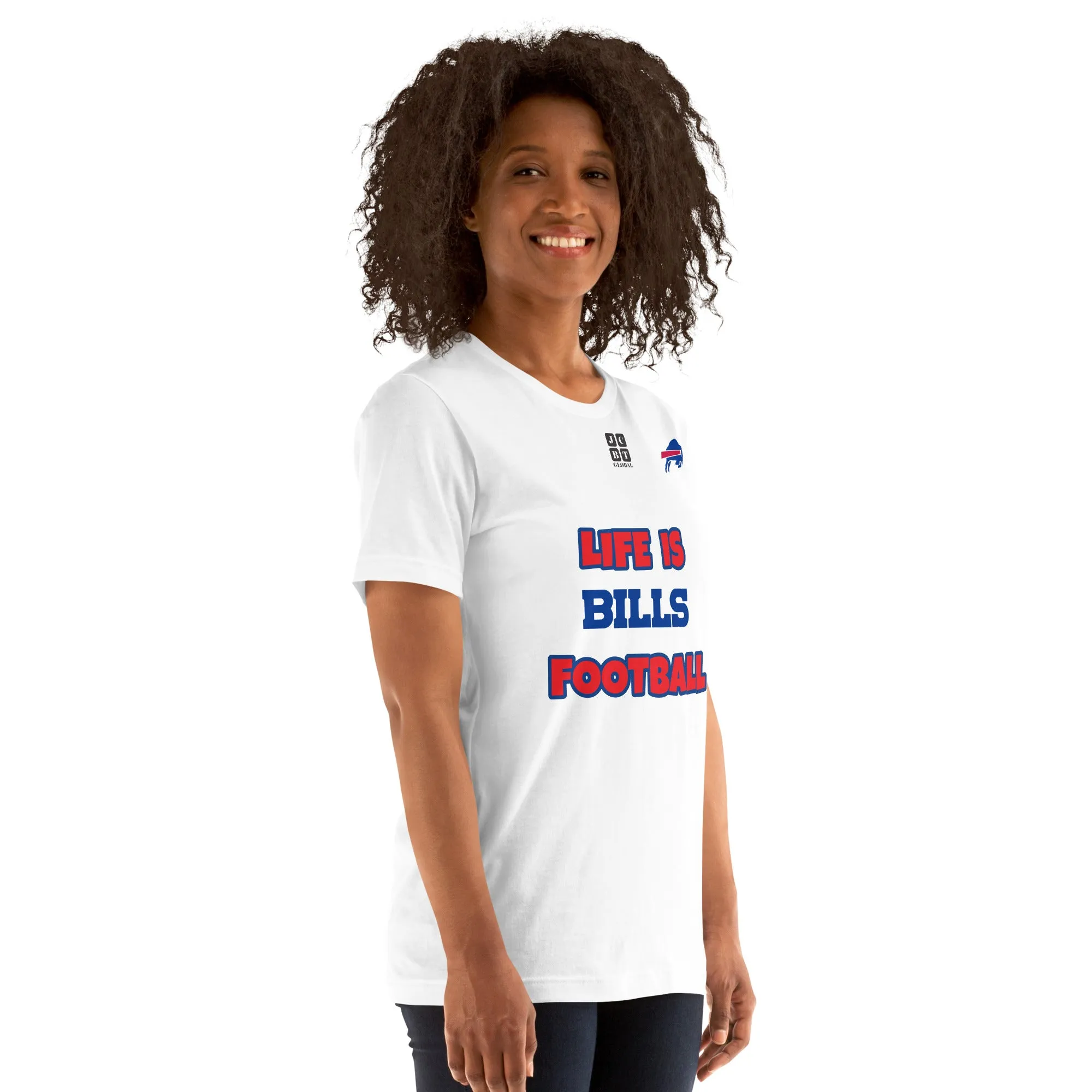 Unisex t-shirt "20107-0011-04 Life Is Bills Football (Black Logo)"