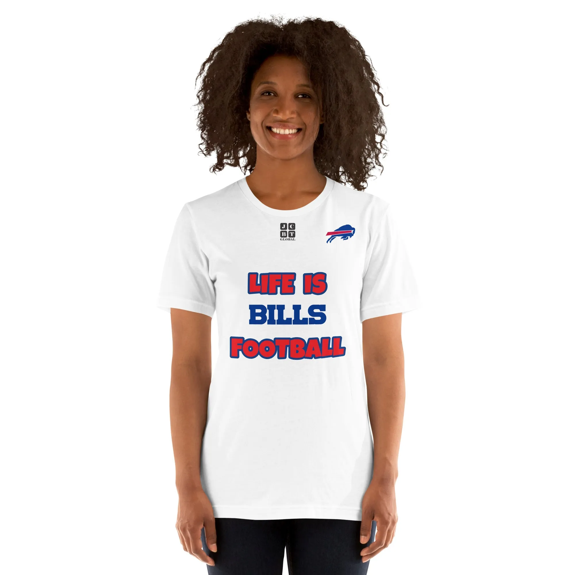 Unisex t-shirt "20107-0011-04 Life Is Bills Football (Black Logo)"