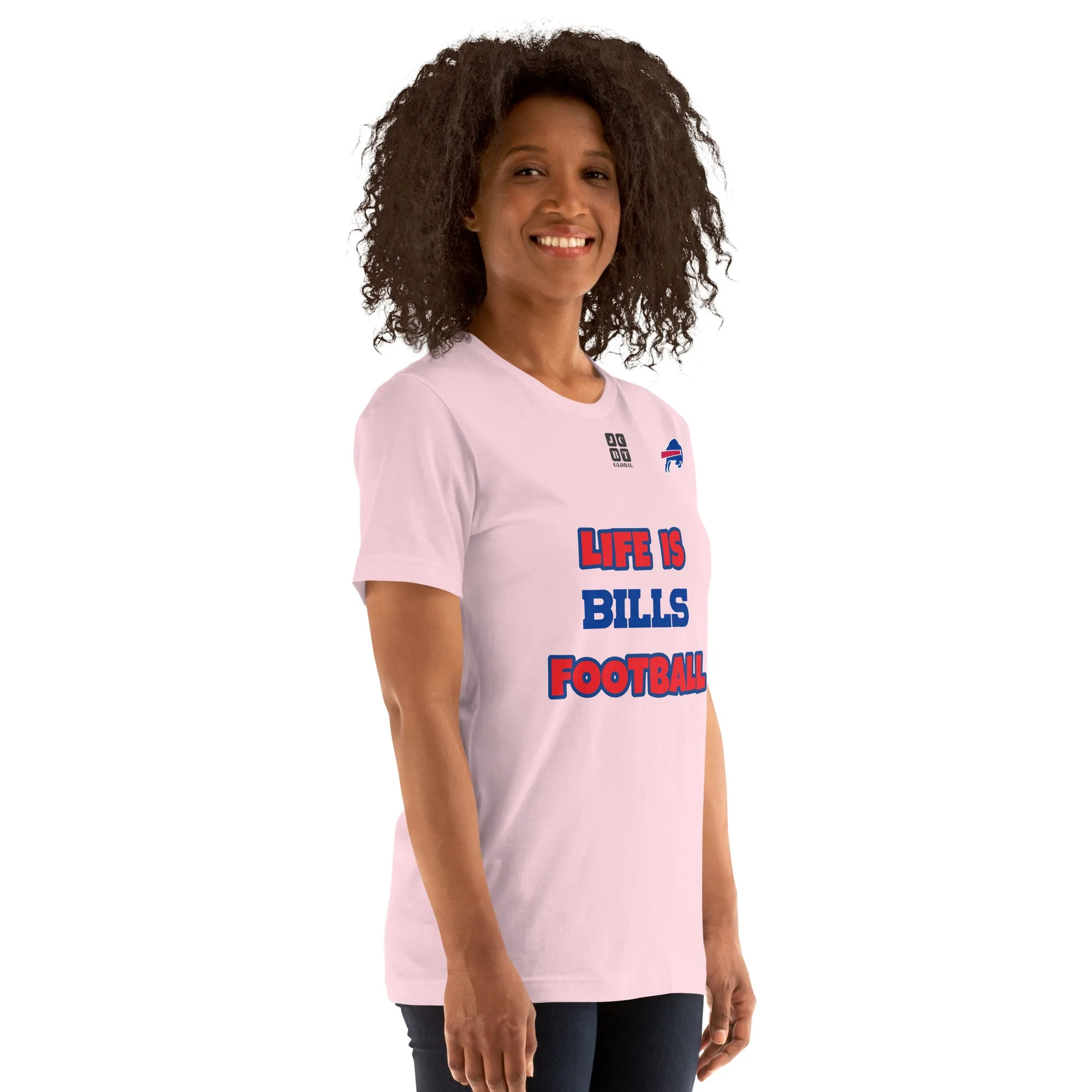 Unisex t-shirt "20107-0011-04 Life Is Bills Football (Black Logo)"