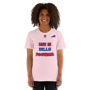 Unisex t-shirt "20107-0011-04 Life Is Bills Football (Black Logo)"
