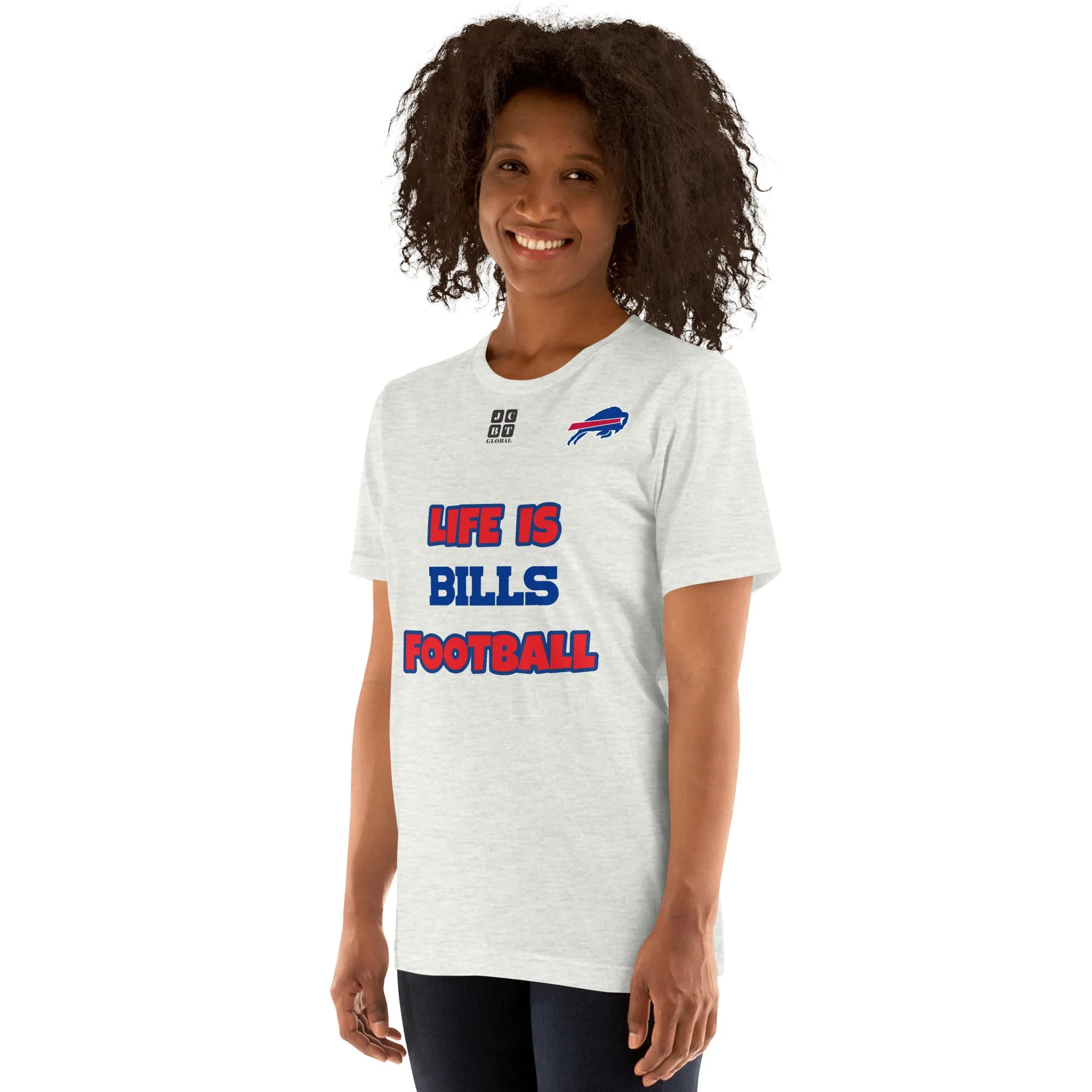 Unisex t-shirt "20107-0011-04 Life Is Bills Football (Black Logo)"