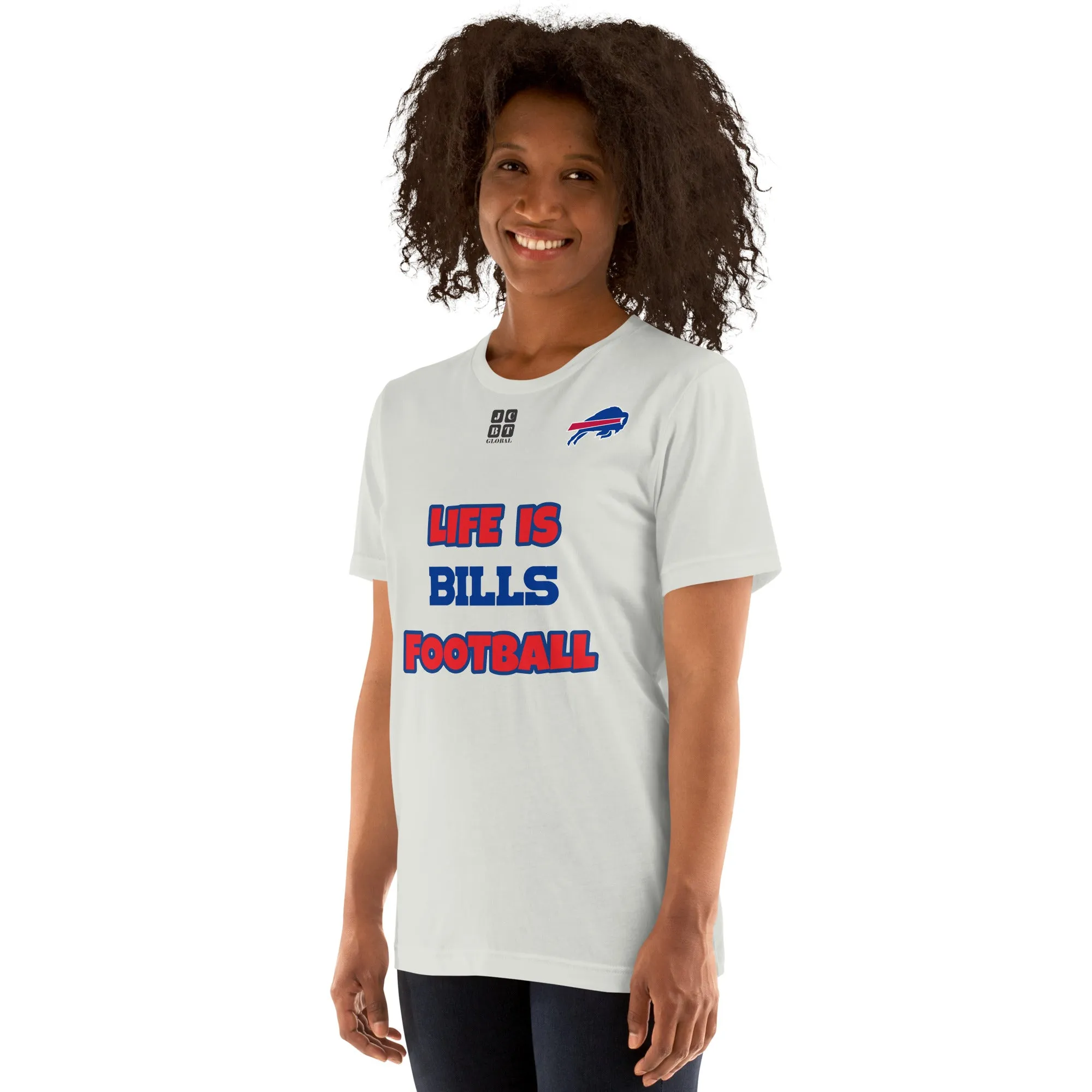 Unisex t-shirt "20107-0011-04 Life Is Bills Football (Black Logo)"