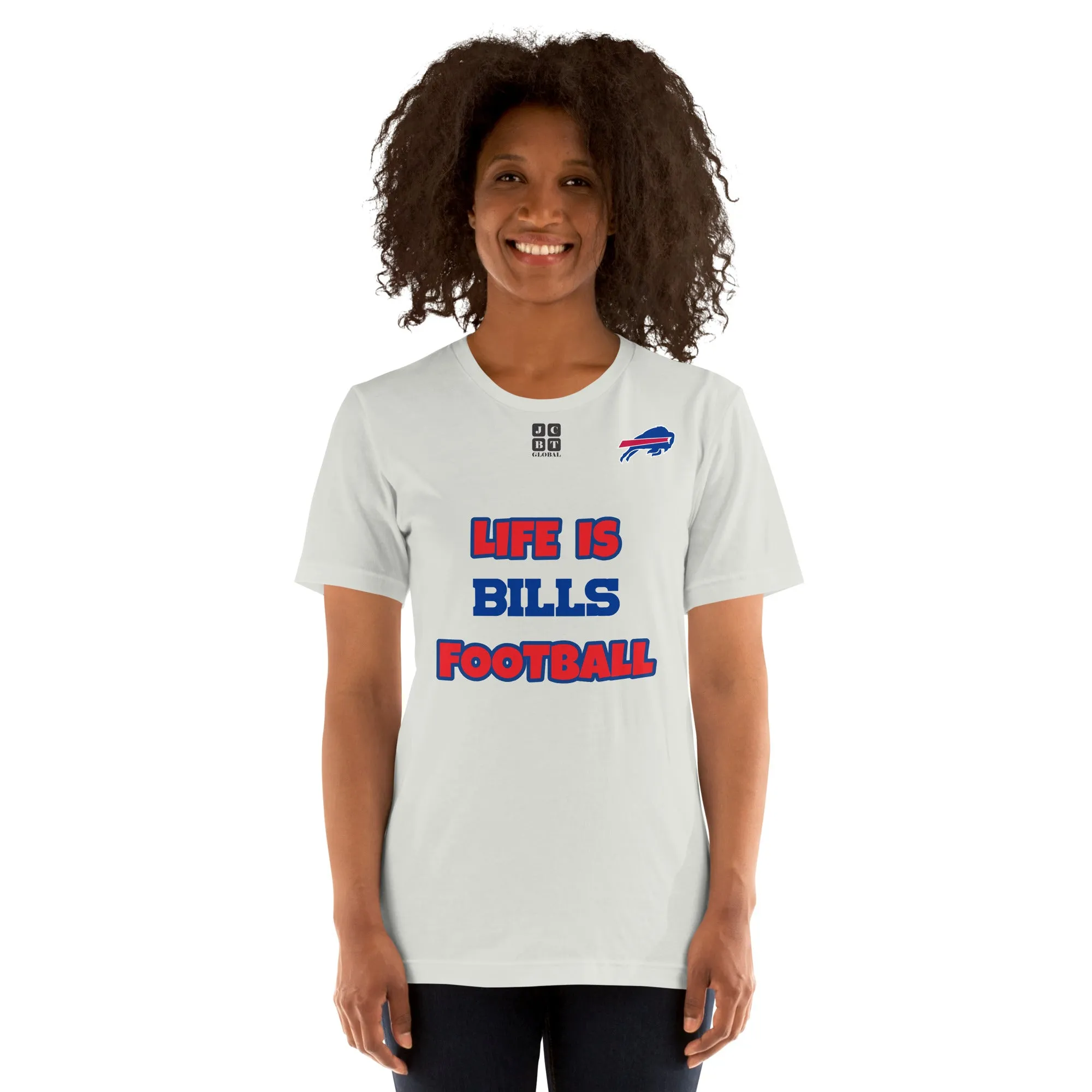 Unisex t-shirt "20107-0011-04 Life Is Bills Football (Black Logo)"
