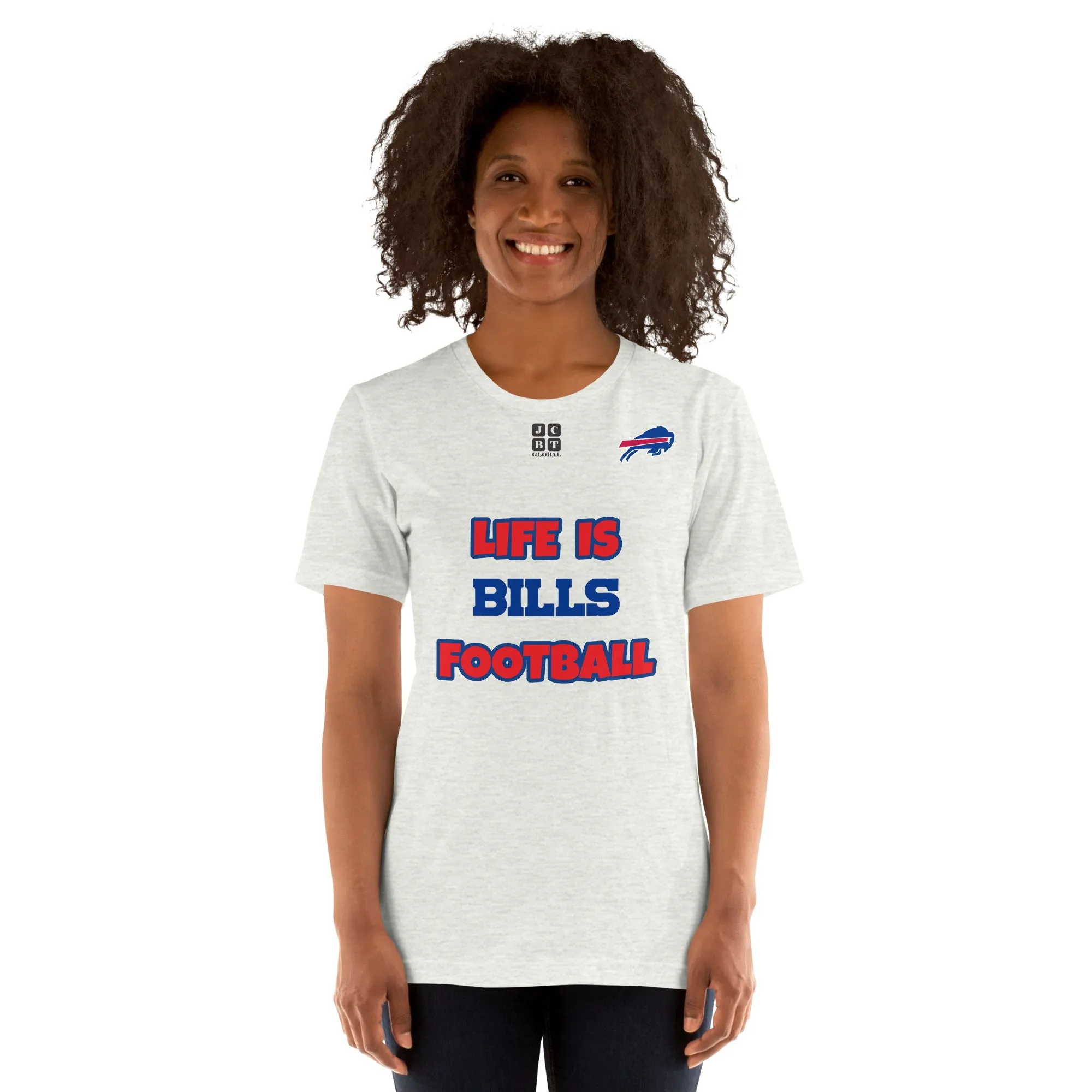 Unisex t-shirt "20107-0011-04 Life Is Bills Football (Black Logo)"
