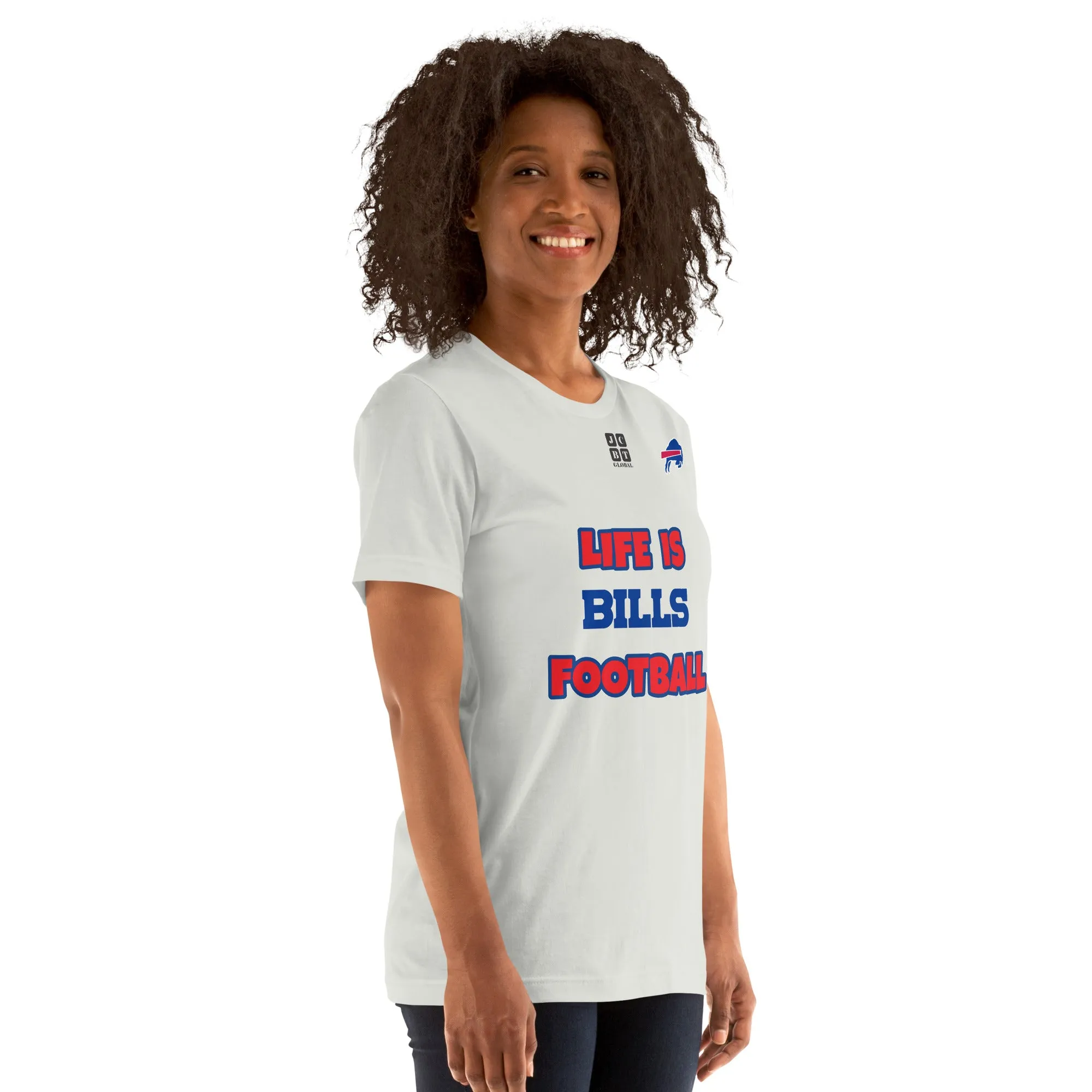 Unisex t-shirt "20107-0011-04 Life Is Bills Football (Black Logo)"
