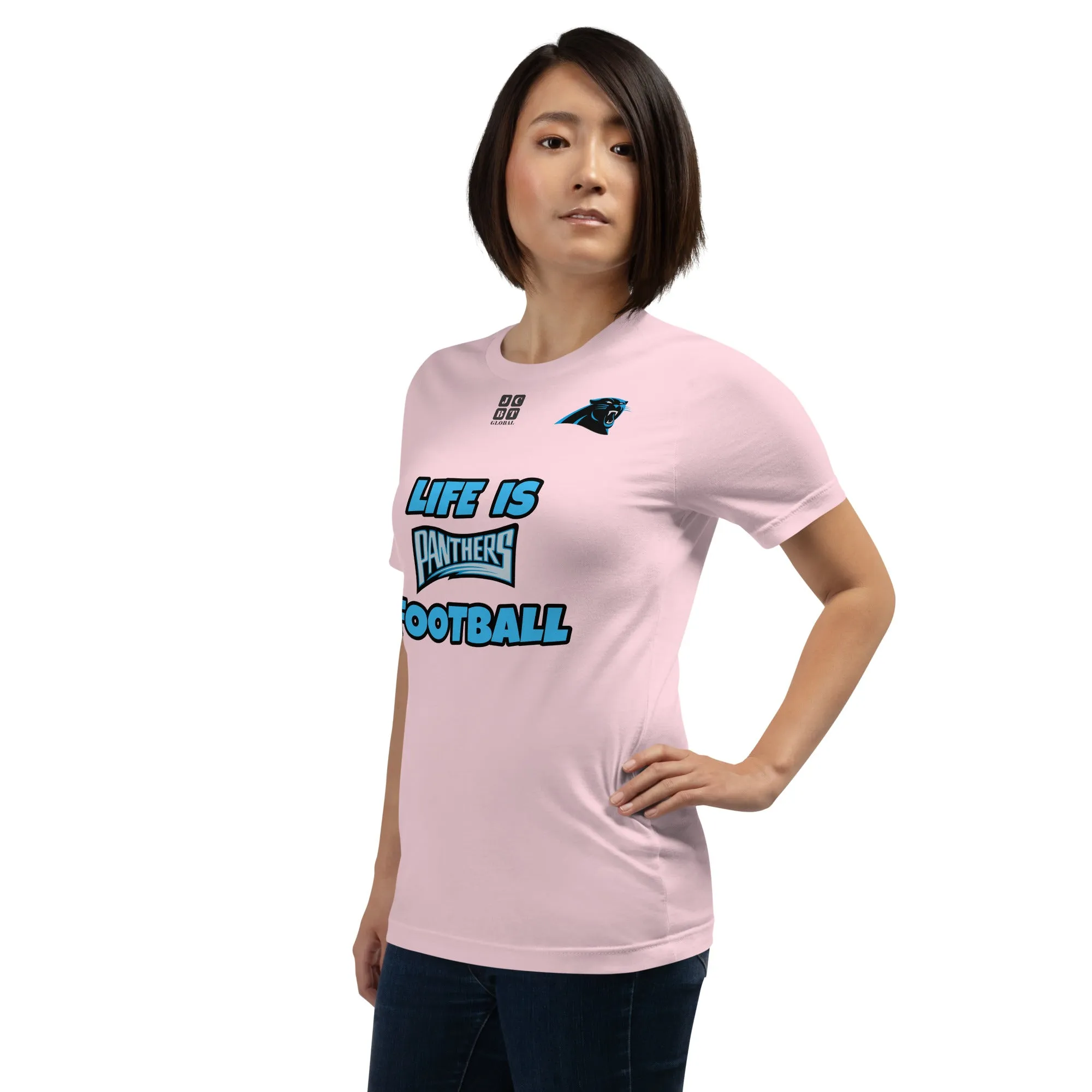 Unisex t-shirt "20107-0011-05 Life Is Panthers Football (Black Logo)"