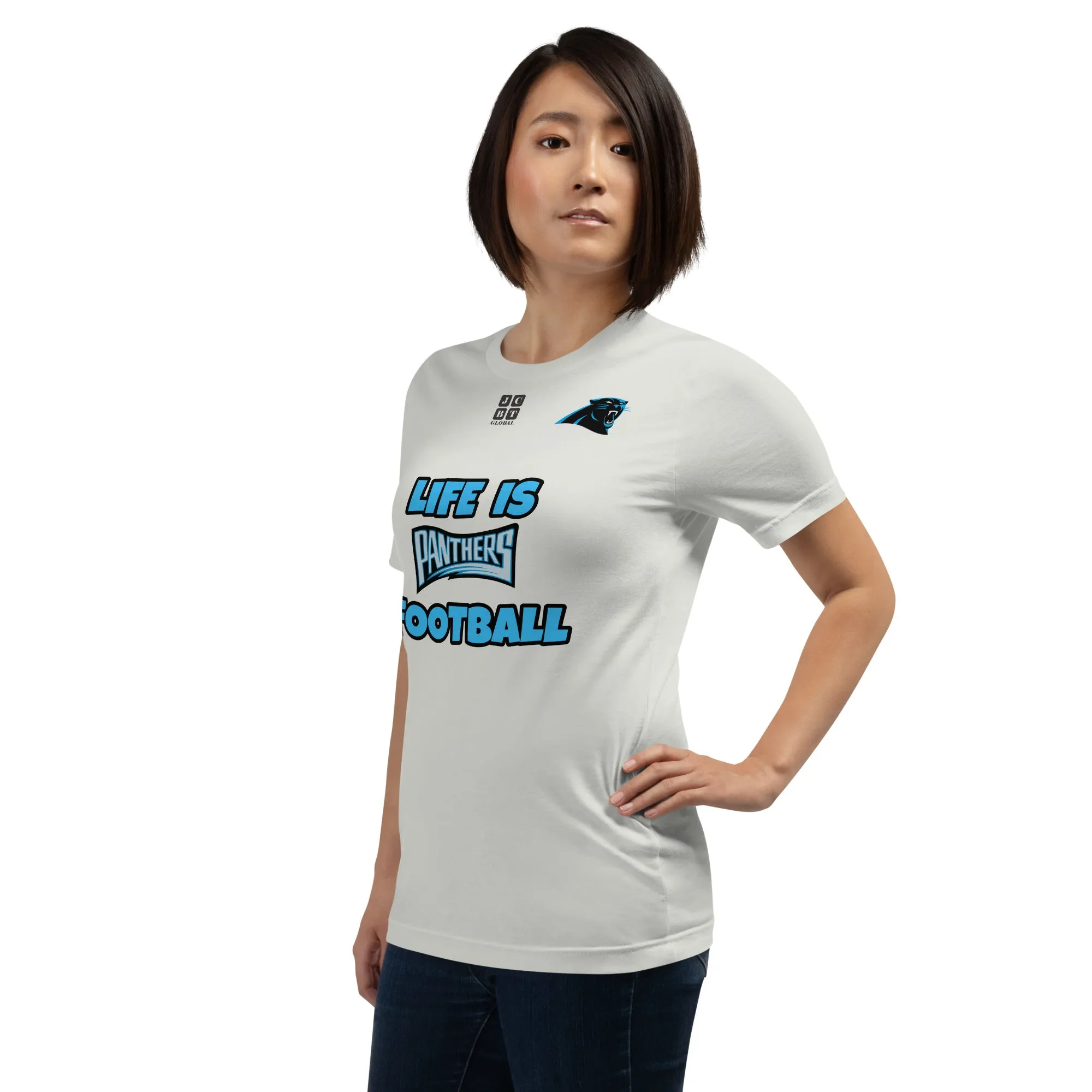 Unisex t-shirt "20107-0011-05 Life Is Panthers Football (Black Logo)"