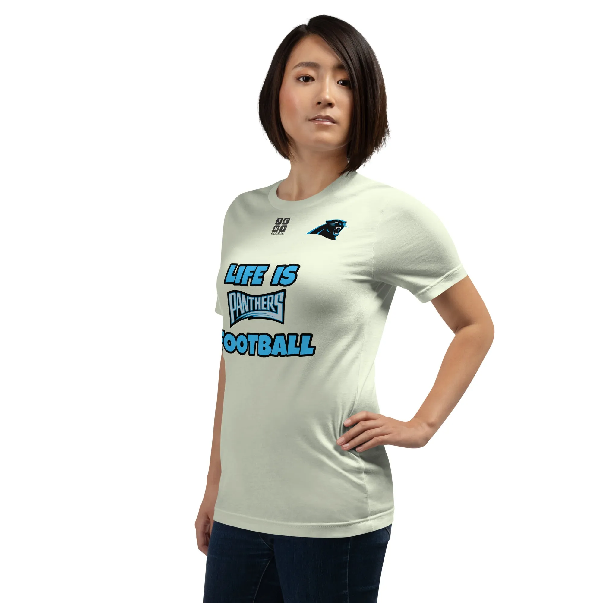 Unisex t-shirt "20107-0011-05 Life Is Panthers Football (Black Logo)"
