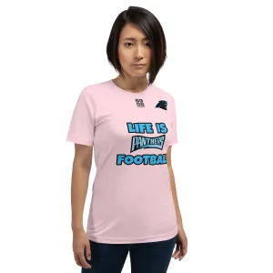 Unisex t-shirt "20107-0011-05 Life Is Panthers Football (Black Logo)"