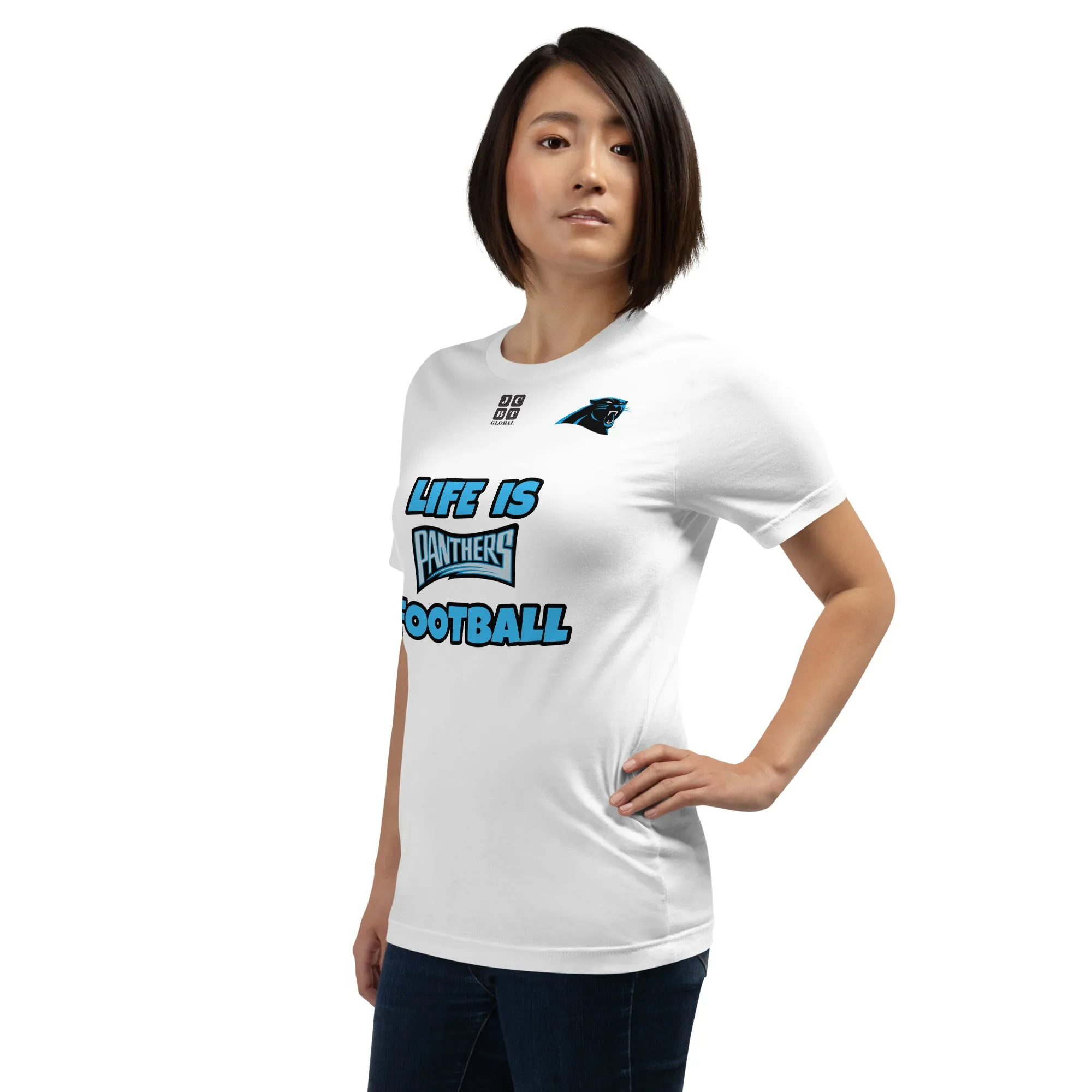 Unisex t-shirt "20107-0011-05 Life Is Panthers Football (Black Logo)"