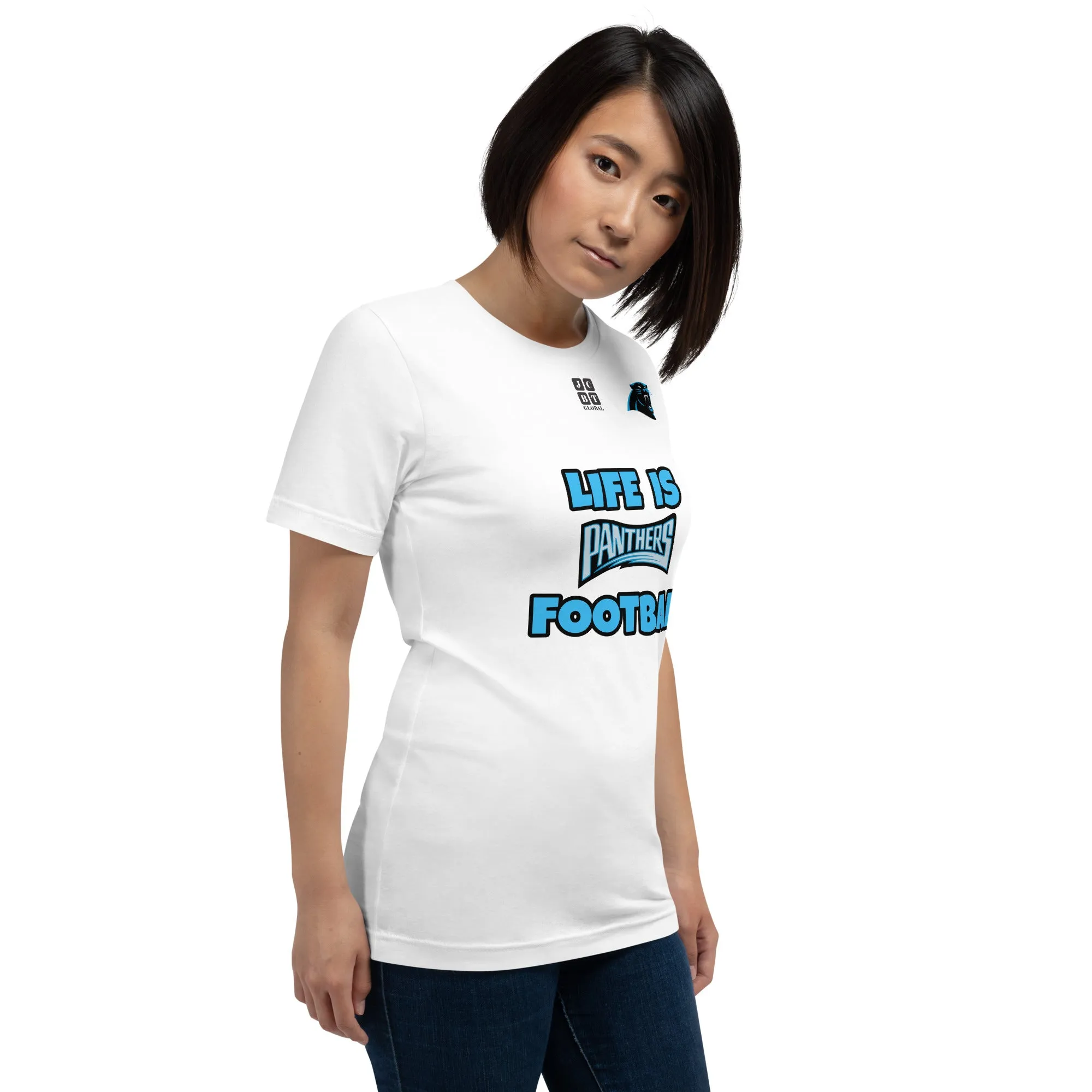 Unisex t-shirt "20107-0011-05 Life Is Panthers Football (Black Logo)"