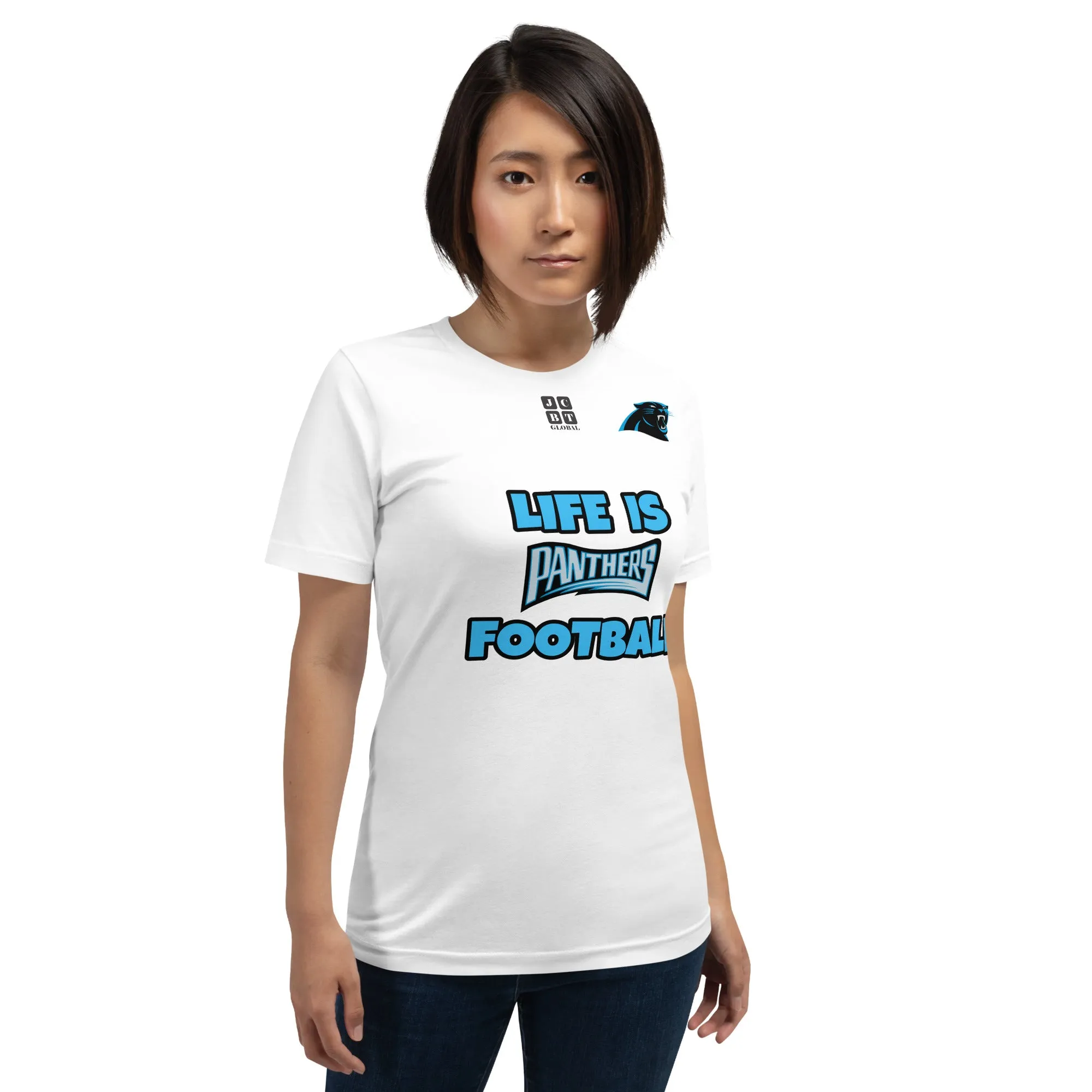 Unisex t-shirt "20107-0011-05 Life Is Panthers Football (Black Logo)"